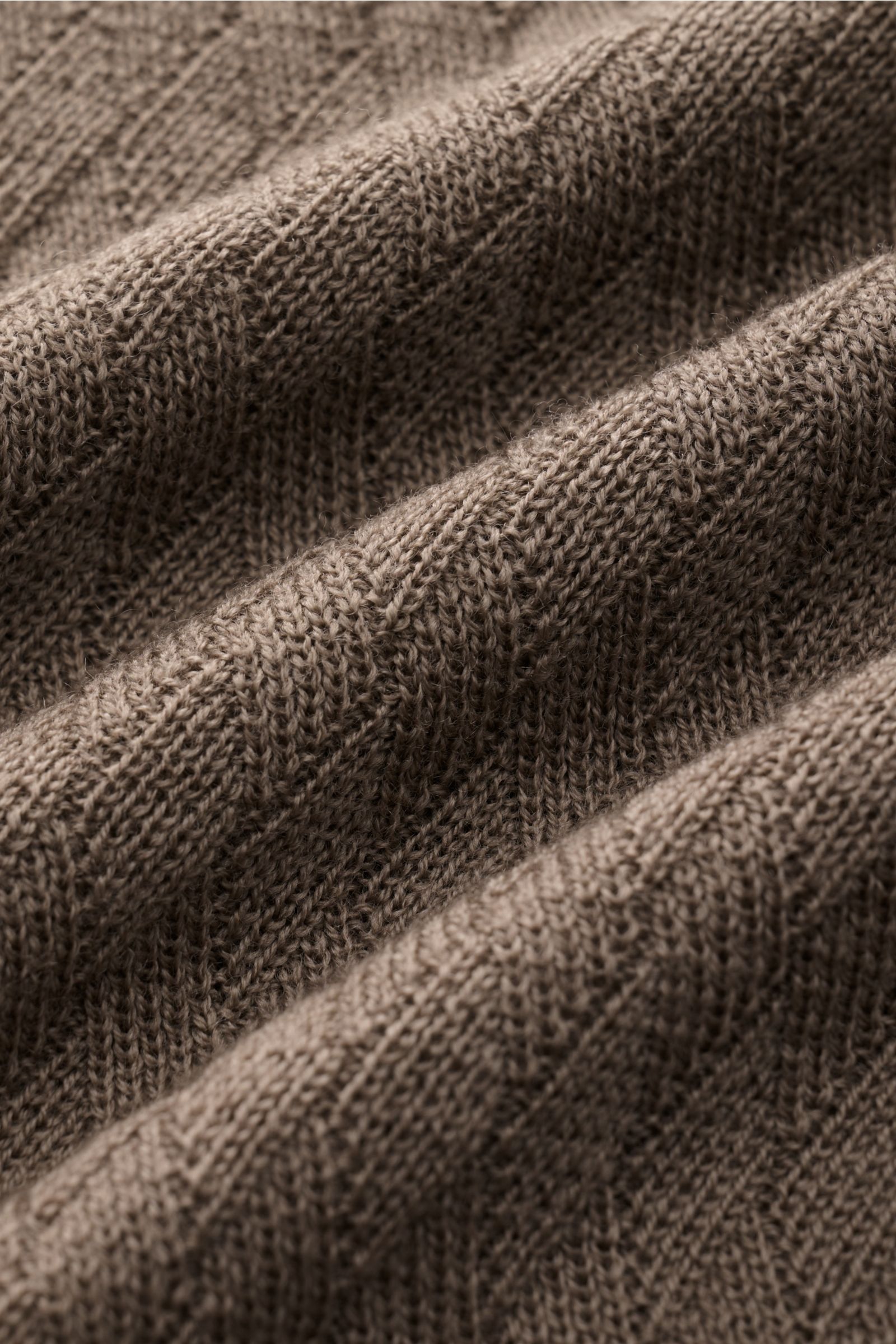 Emporio Armani Feinstrick-Rundhalspullover taupe