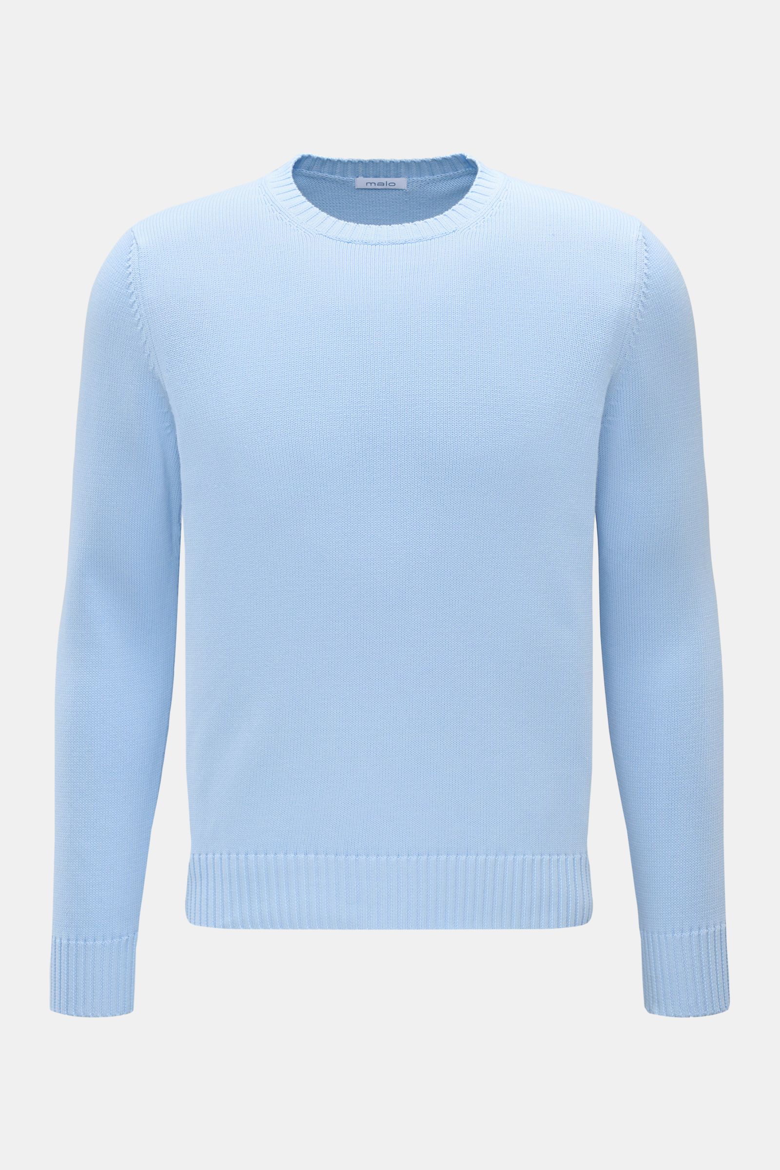 Malo Rundhalspullover hellblau