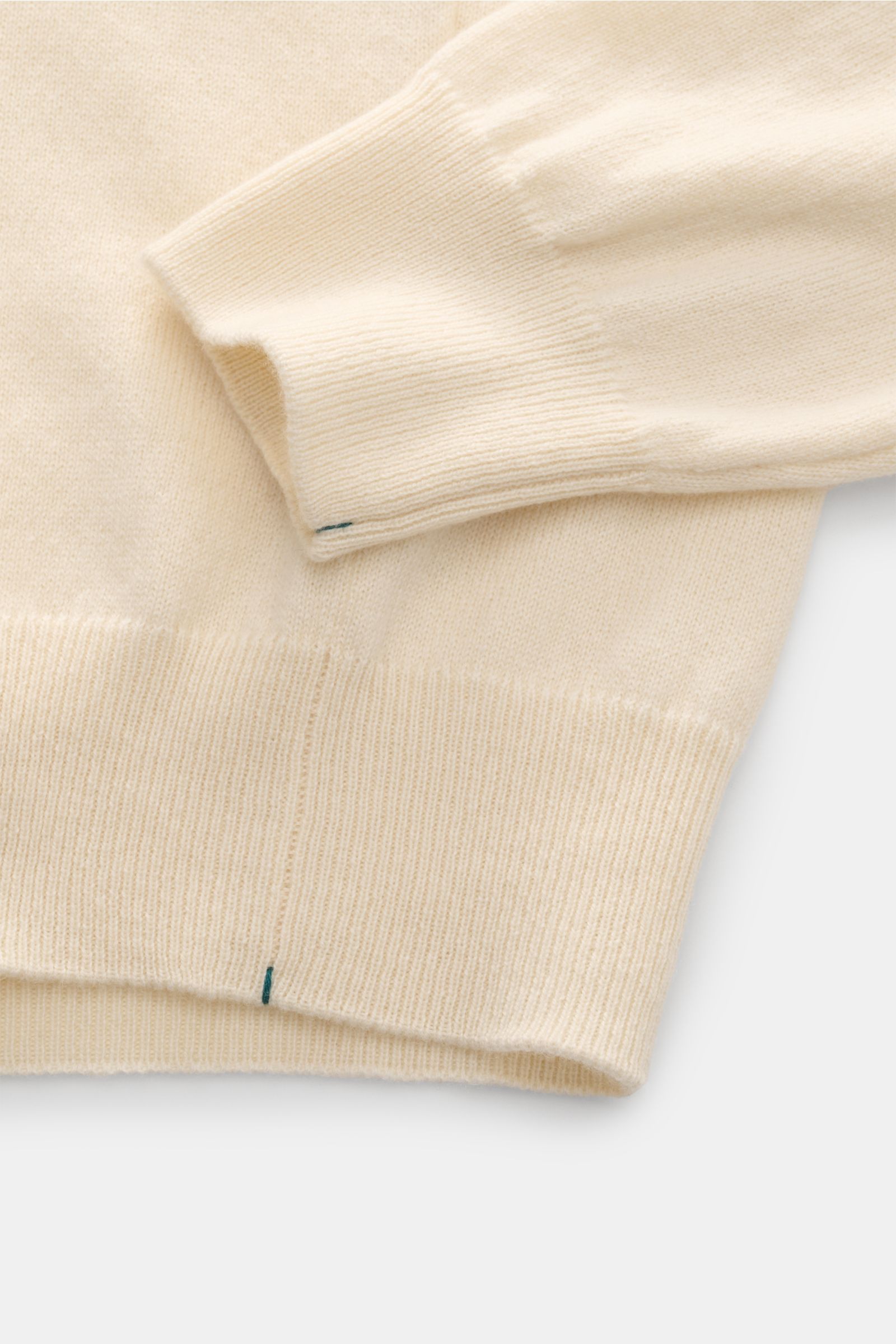 Fioroni Cashmere Rundhalspullover creme