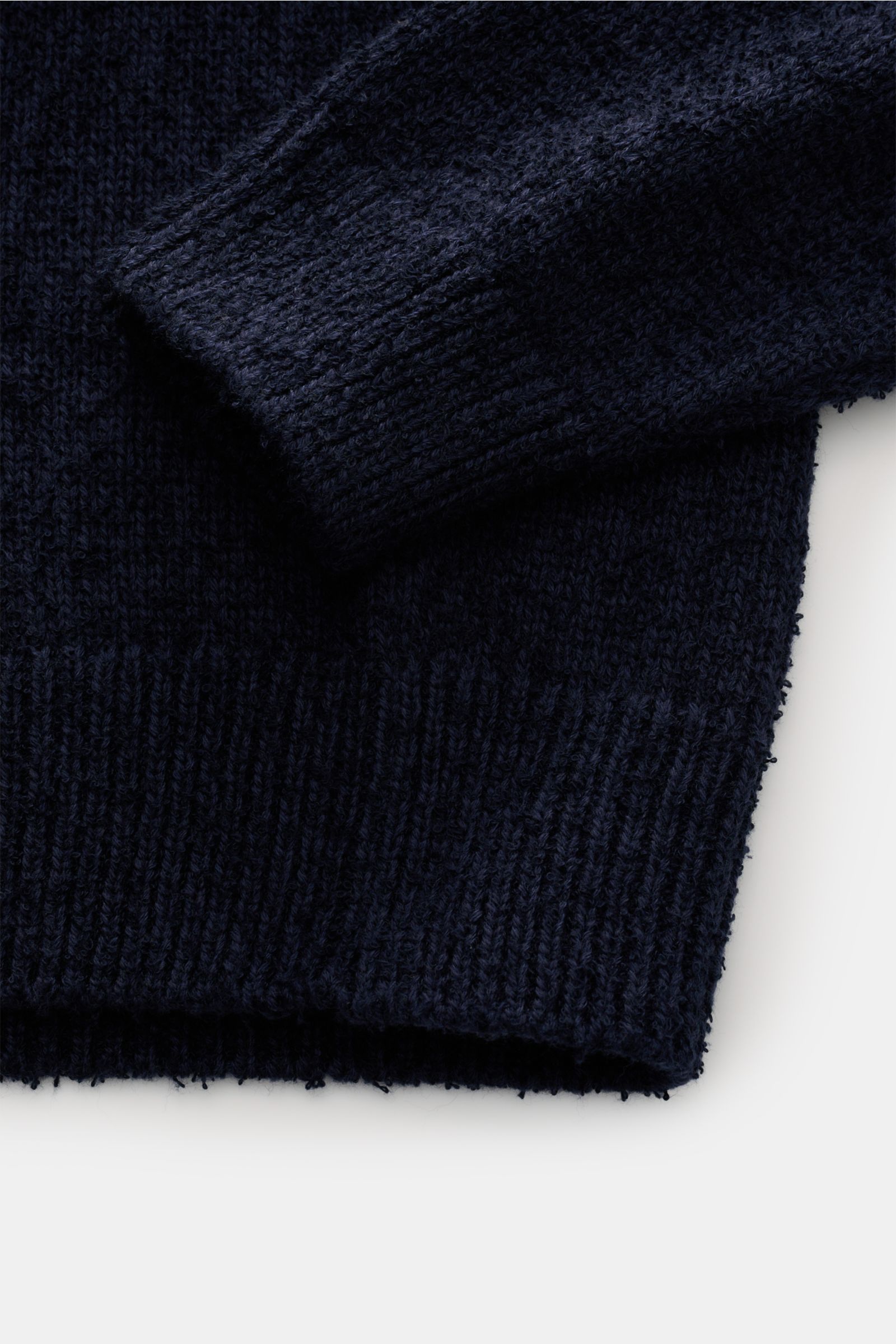 Closed Rundhalspullover navy