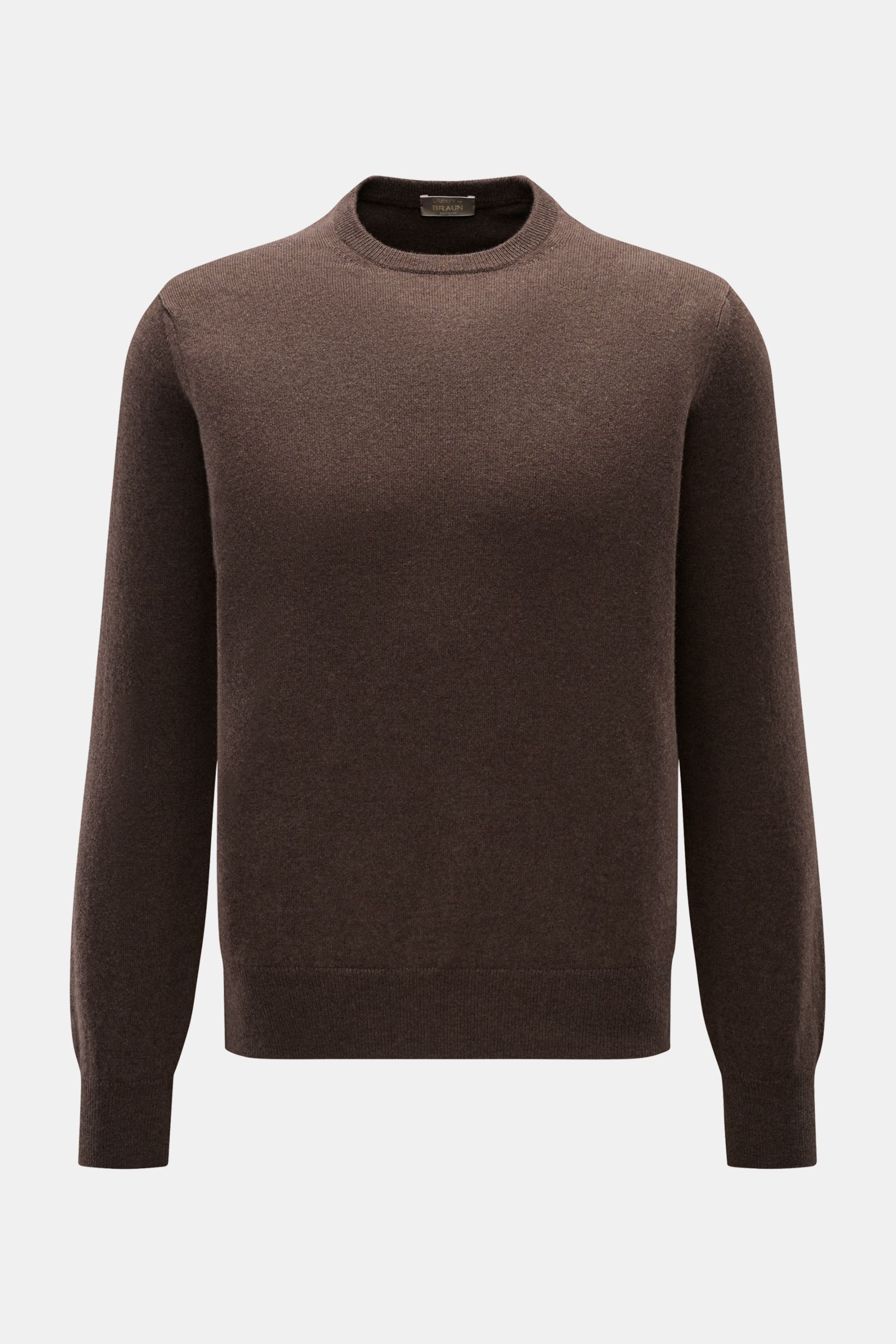 Crewneck Sweater Brown Crew Neck Jumper Unisex Washable Milano