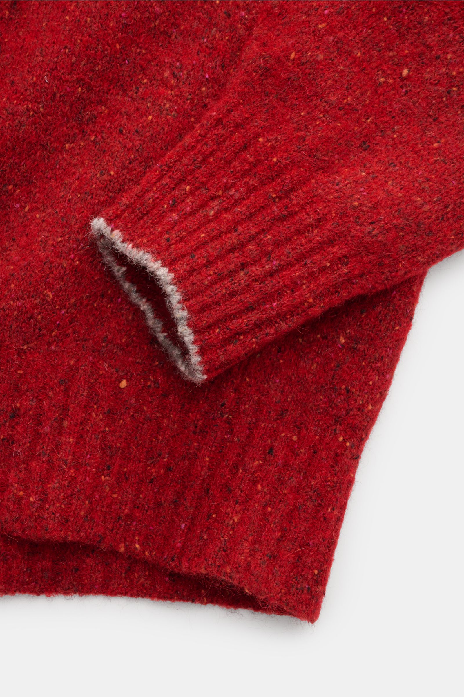 Brunello Cucinelli Strickpolo rot meliert