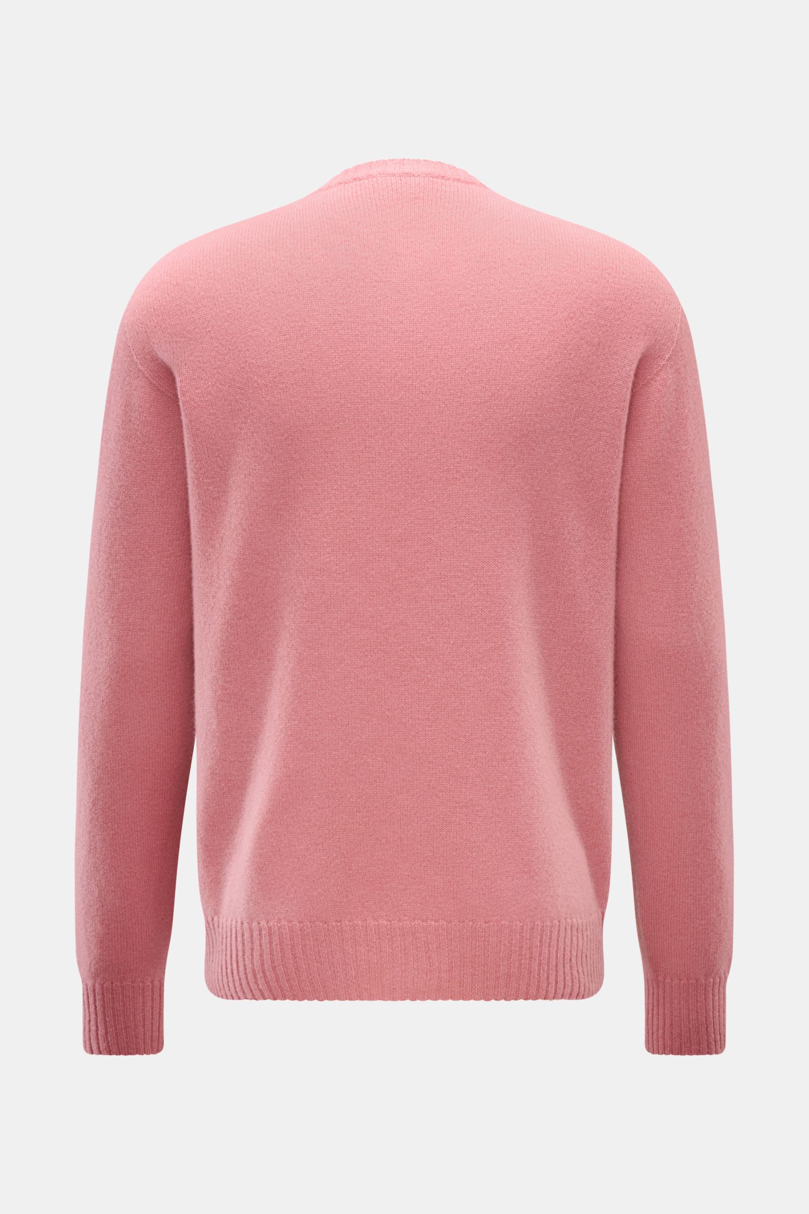 04651/ A trip in a bag Cashmere Rundhalspullover 'Extreme Cashmere Crew' altrosa, Rückansicht, reiner Cashmere, weicher Griff, Regular Fit, Rundhalsausschnitt, Rippbündchen.