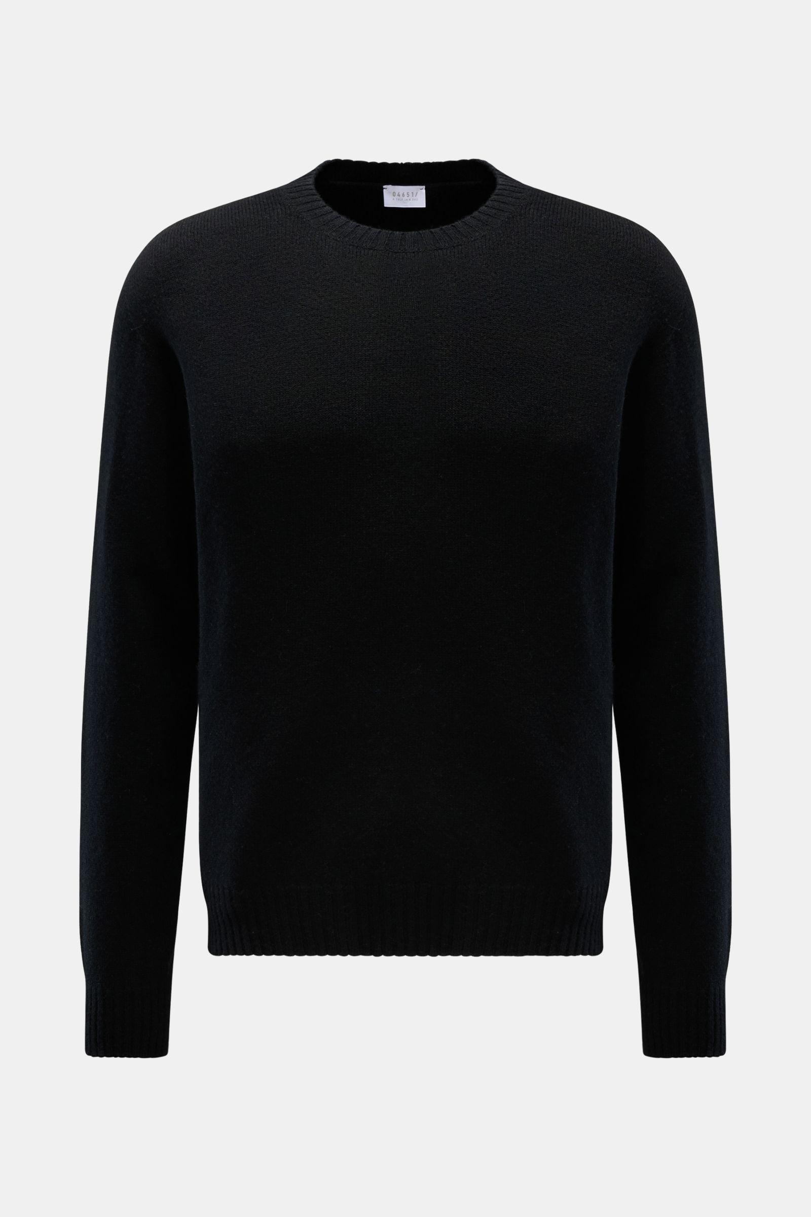 Schwarzer 04651/ A trip in a bag Cashmere Rundhalspullover 'Extreme Cashmere Crew' in Frontansicht, reiner Cashmere, weicher Griff, Regular Fit.