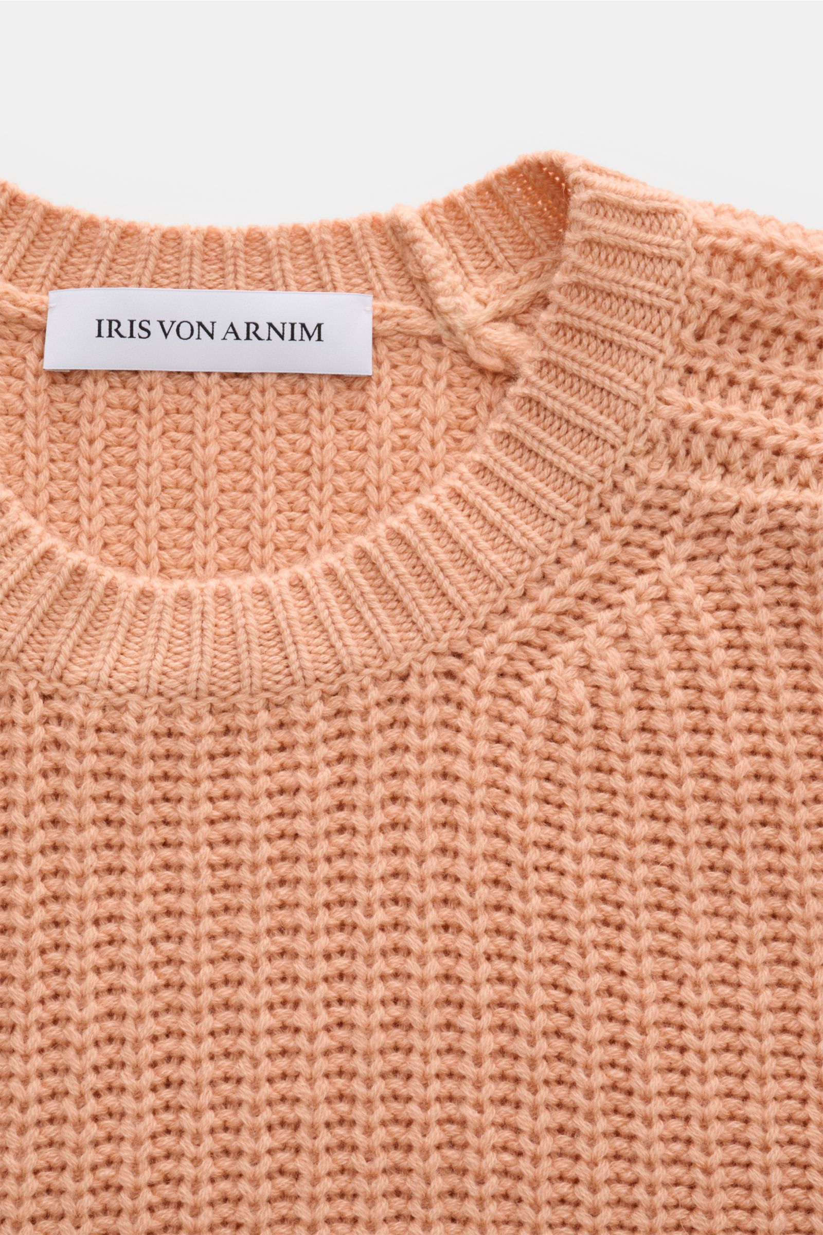 Iris von Arnim Cashmere Rundhalspullover 'Aurenzo' apricot