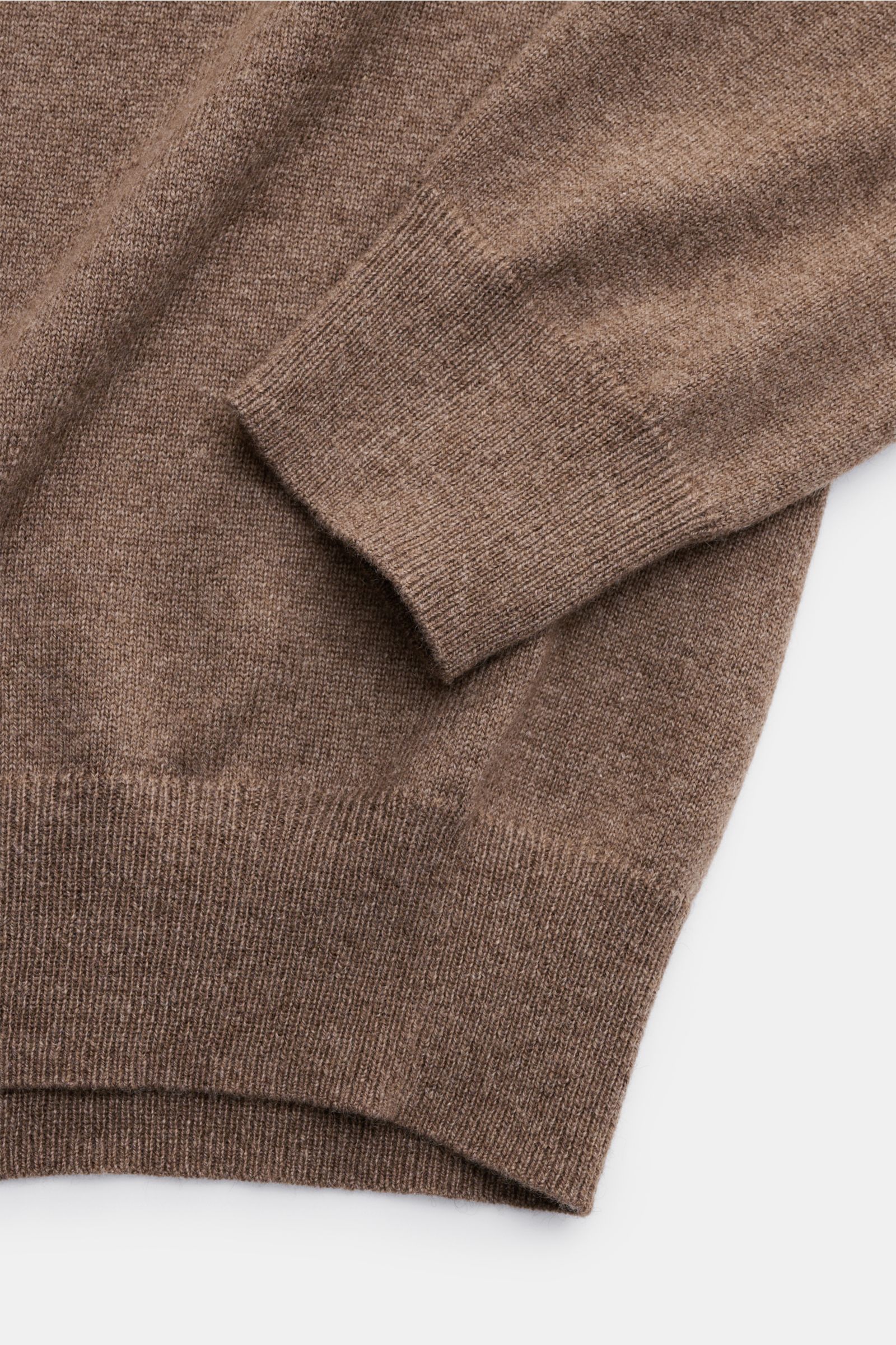 von Braun Cashmere Rundhalspullover braun meliert