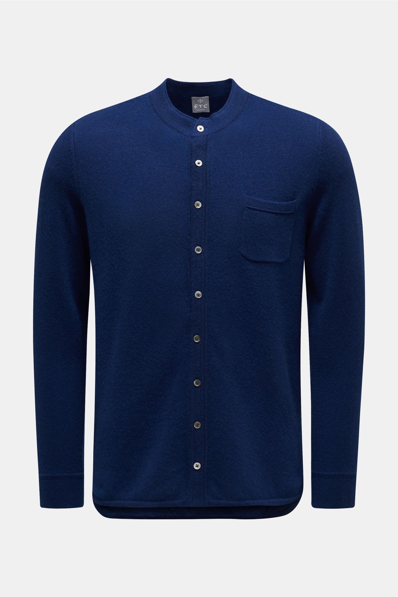 Cashmere overshirt dark blue