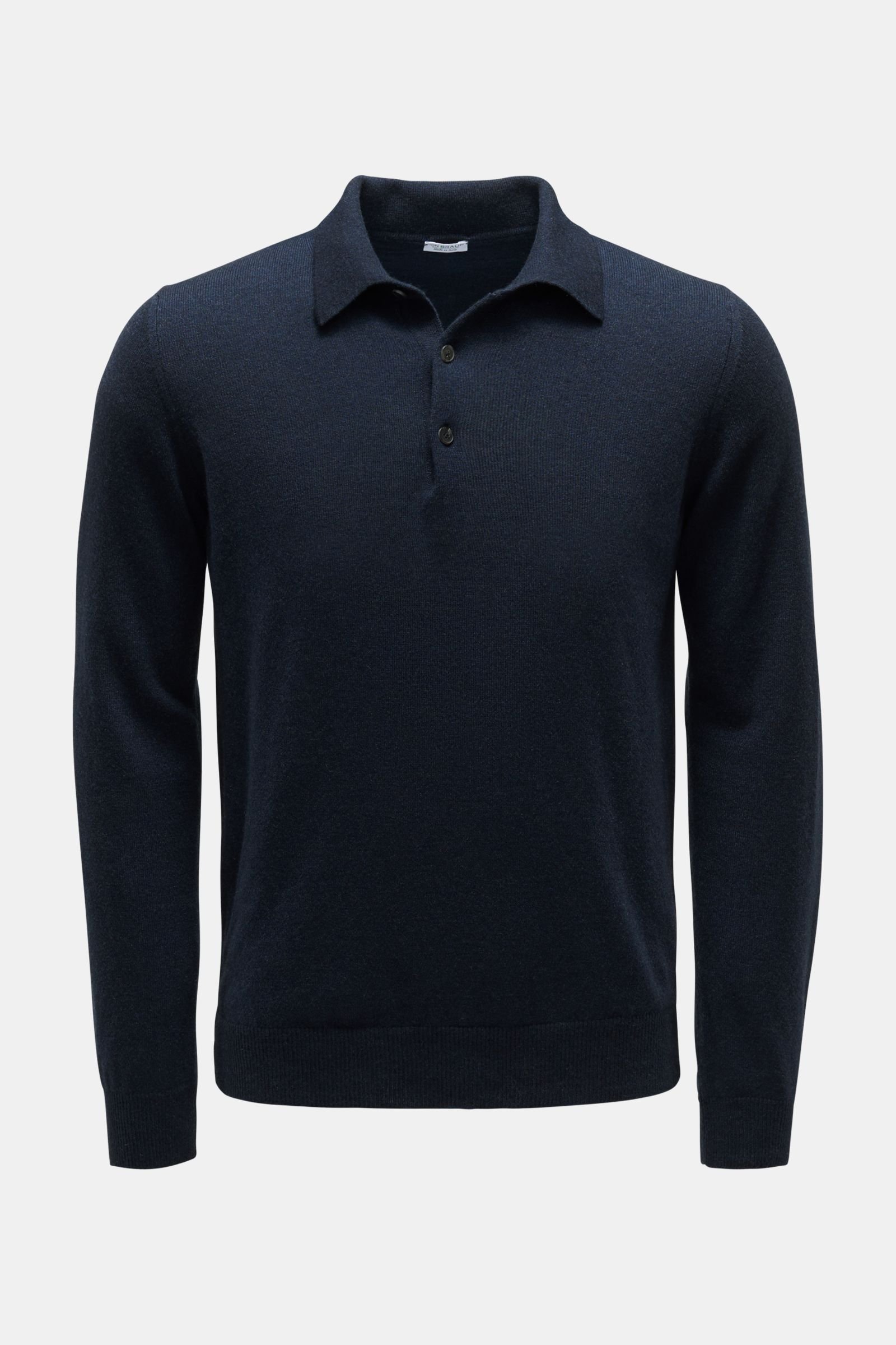 Cashmere knit polo teal