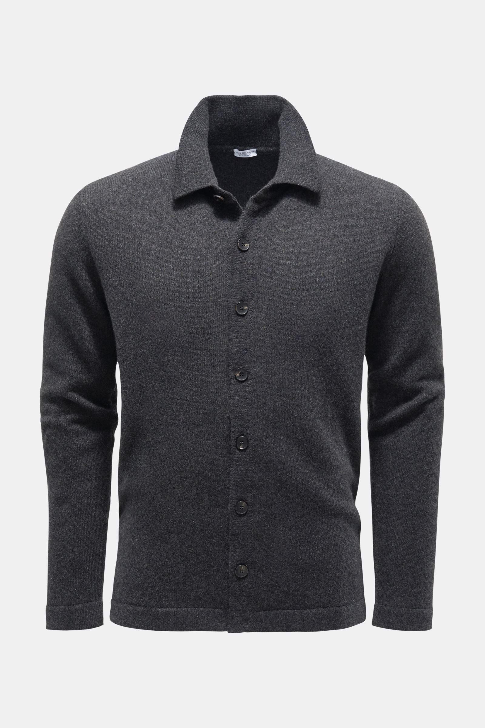 Cashmere overshirt dark grey