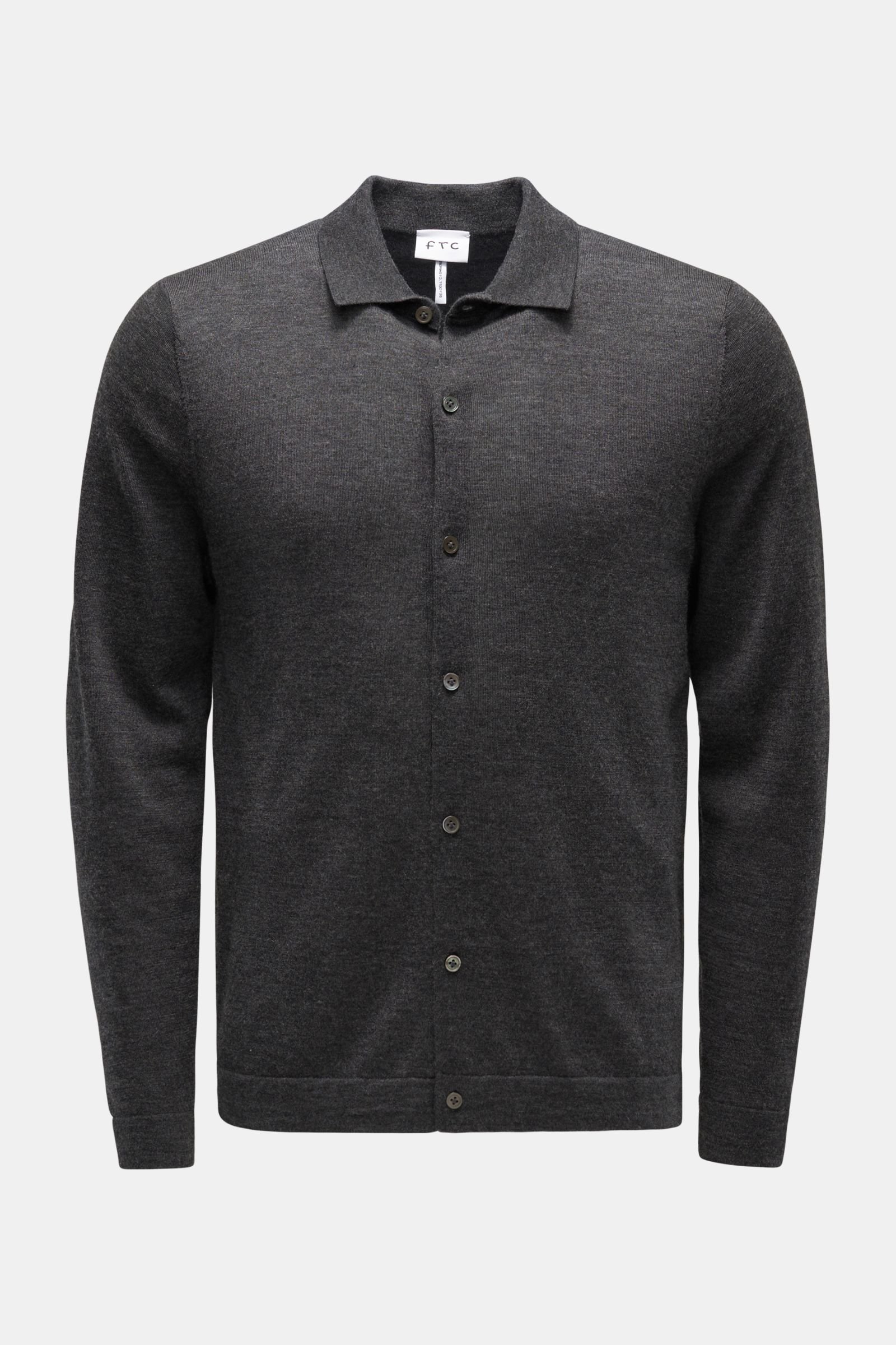 Knit shirt dark grey
