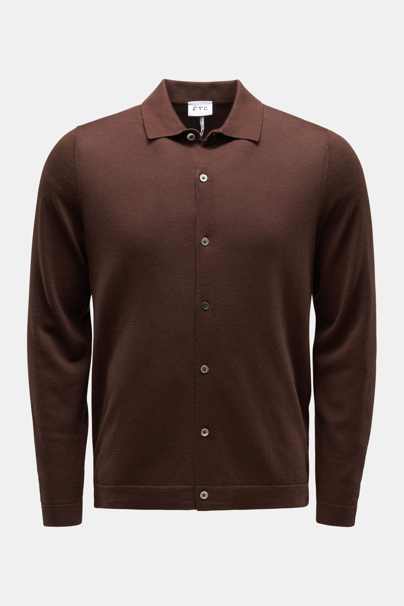 Knit shirt brown