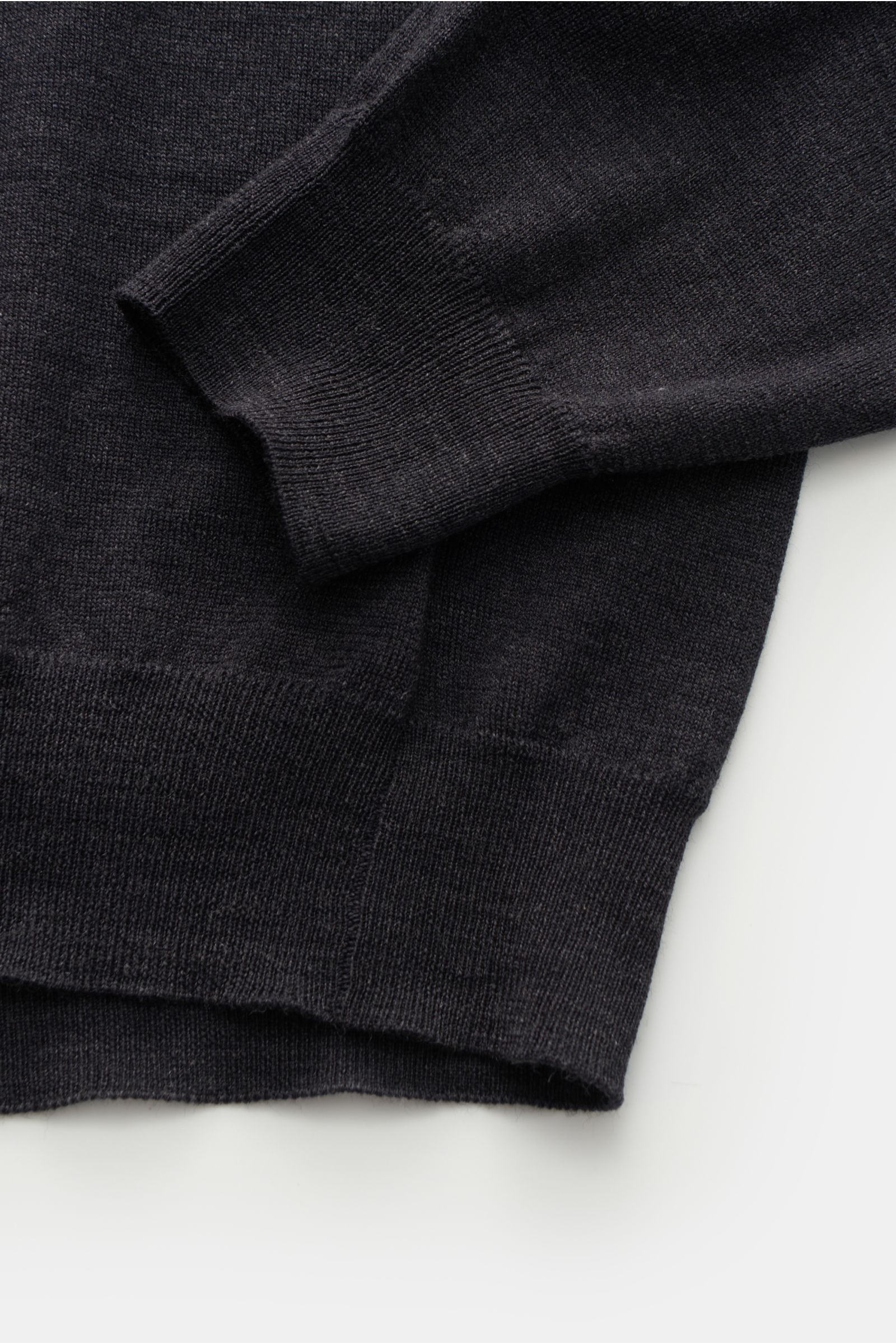 Zanone Feinstrickpolo anthrazit Zanone Feinstrickpolo anthrazit