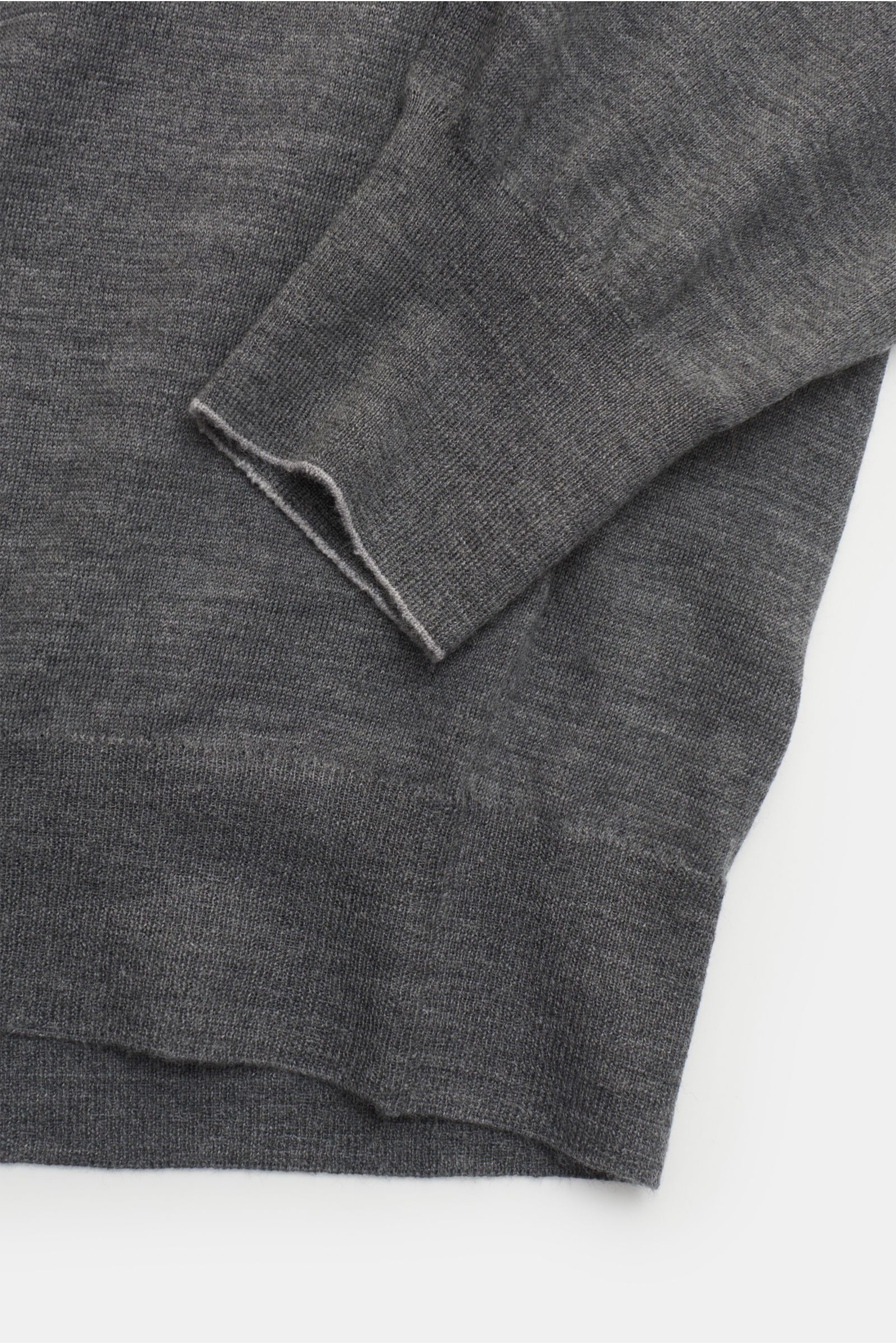 Brunello Cucinelli Strickpolo dunkelgrau