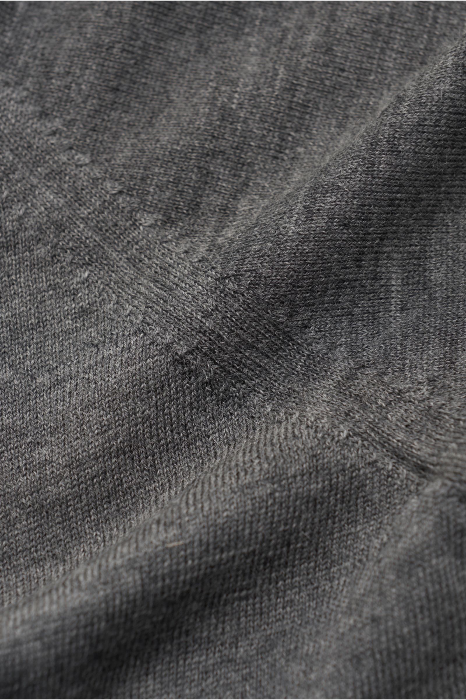 Brunello Cucinelli Strickpolo dunkelgrau