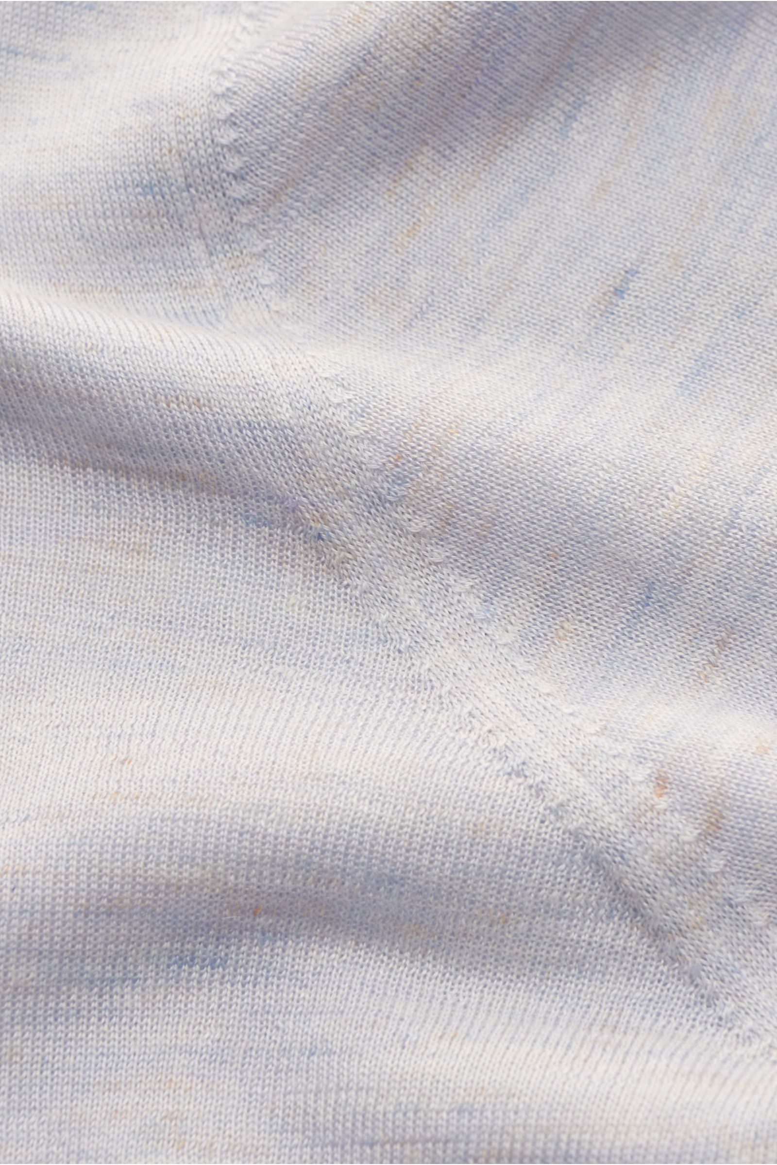 Brunello Cucinelli Strickpolo rauchblau meliert