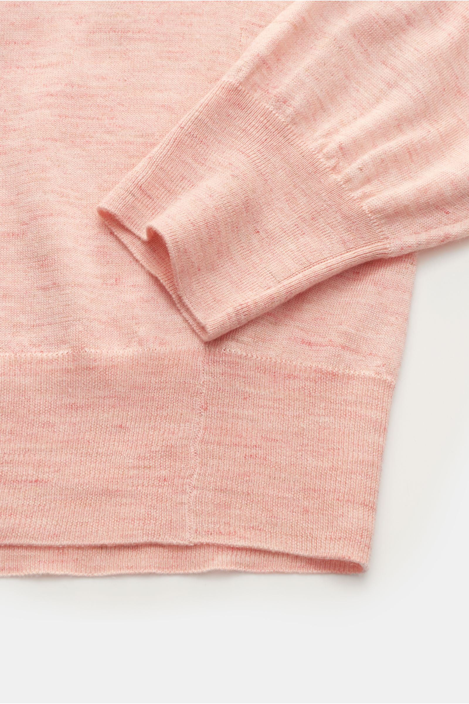 Brunello Cucinelli Knit polo rose melange