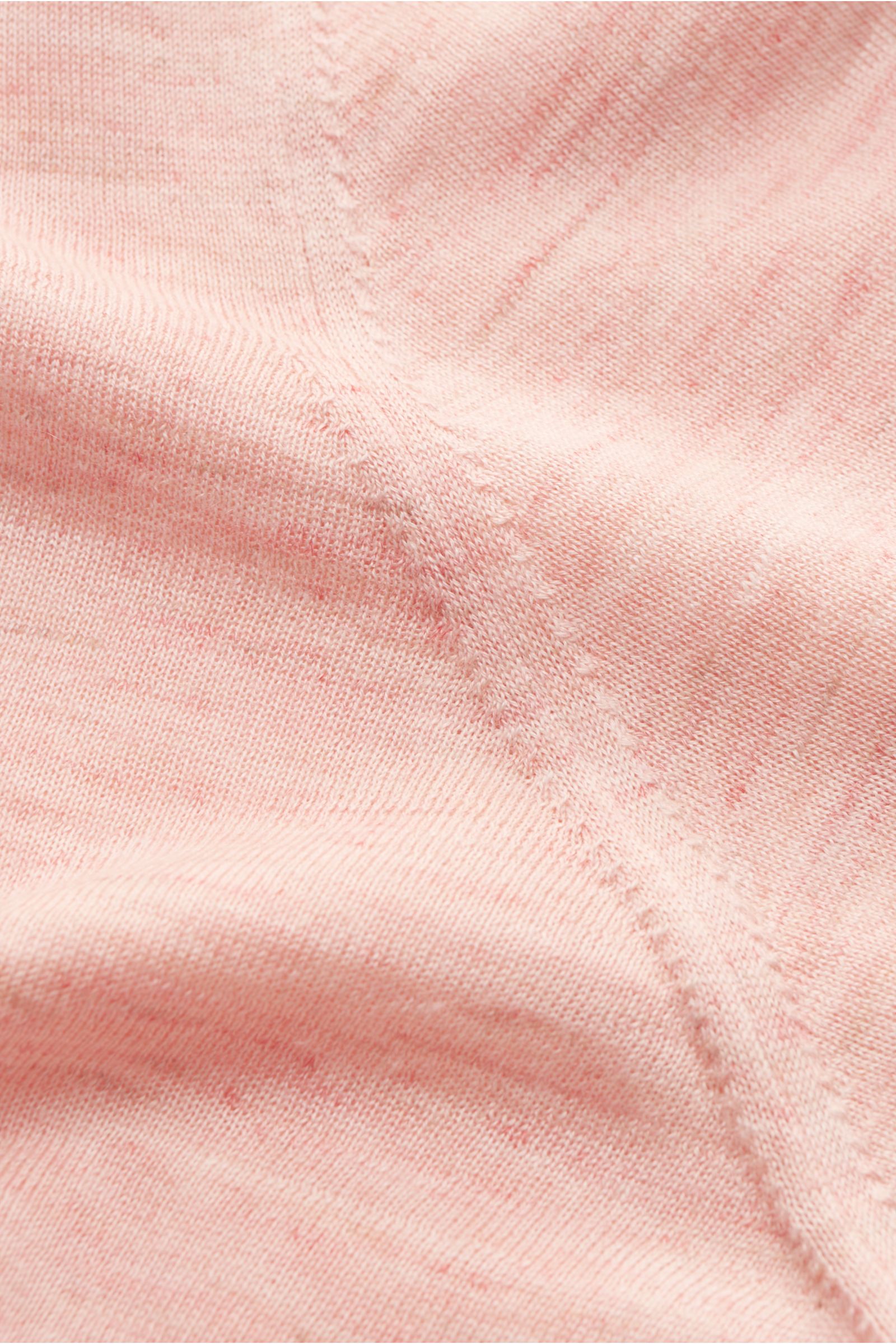 Brunello Cucinelli Knit polo rose melange