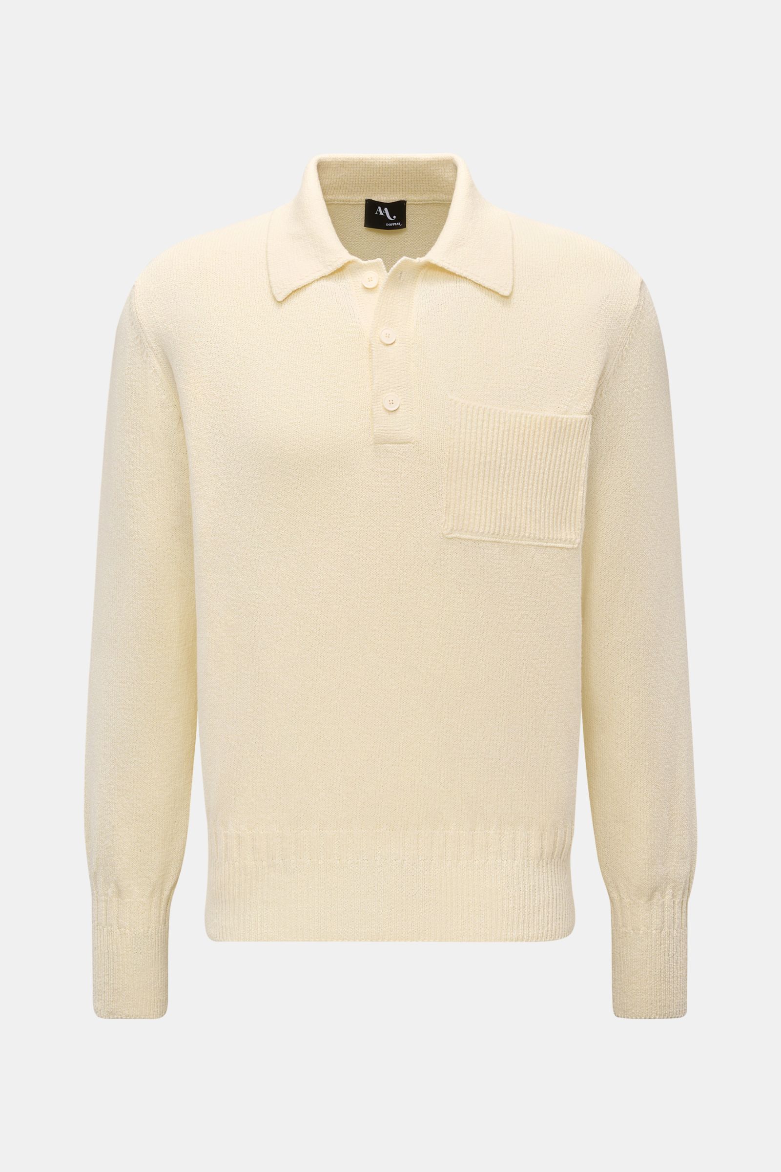 Doppiaa Strickpolo 'Aashton' creme