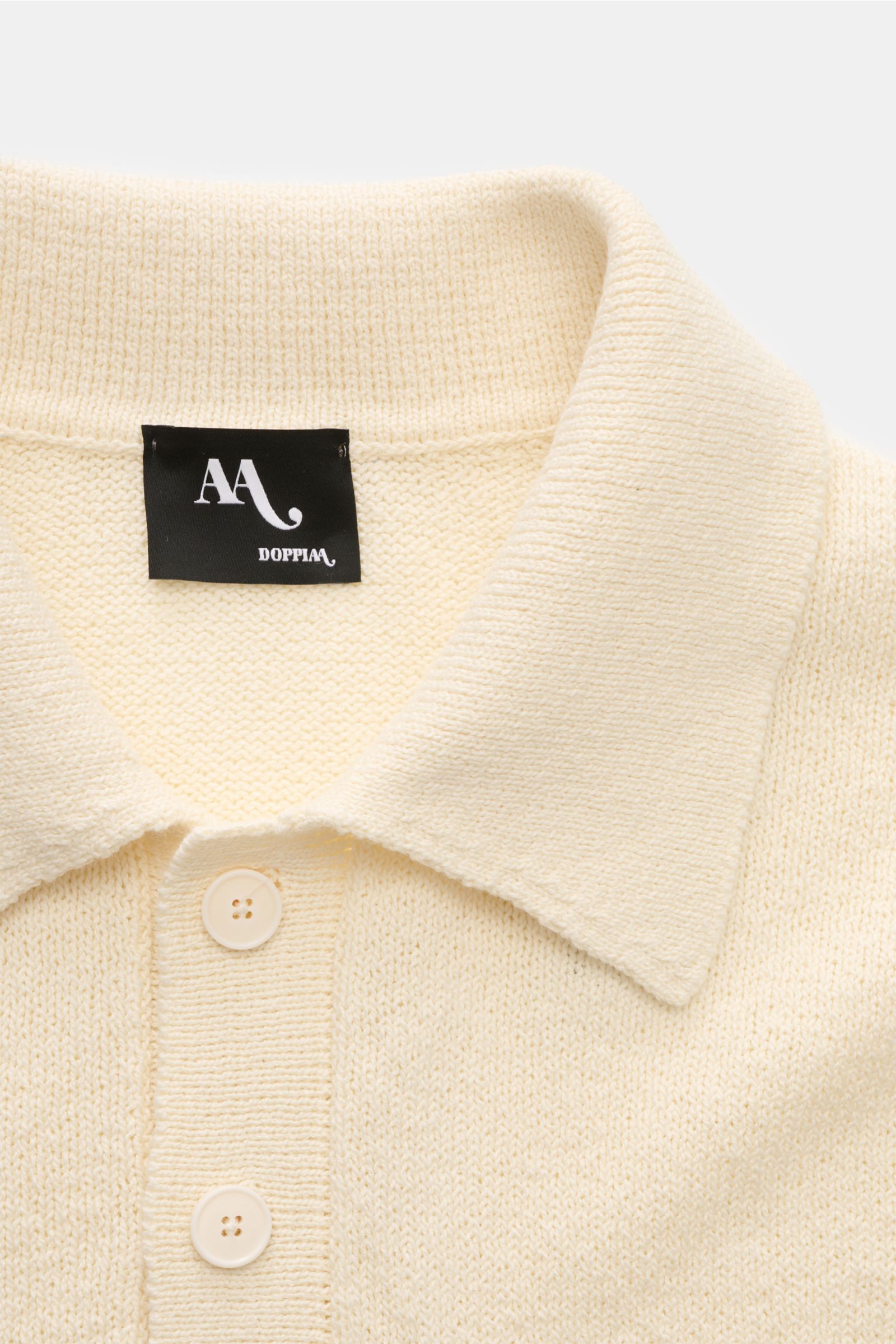 Doppiaa Strickpolo 'Aashton' creme