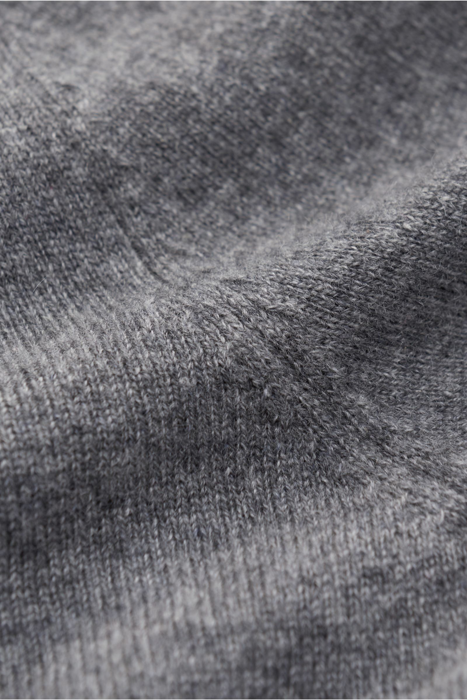 von Braun Cashmere Strickpolo grau meliert