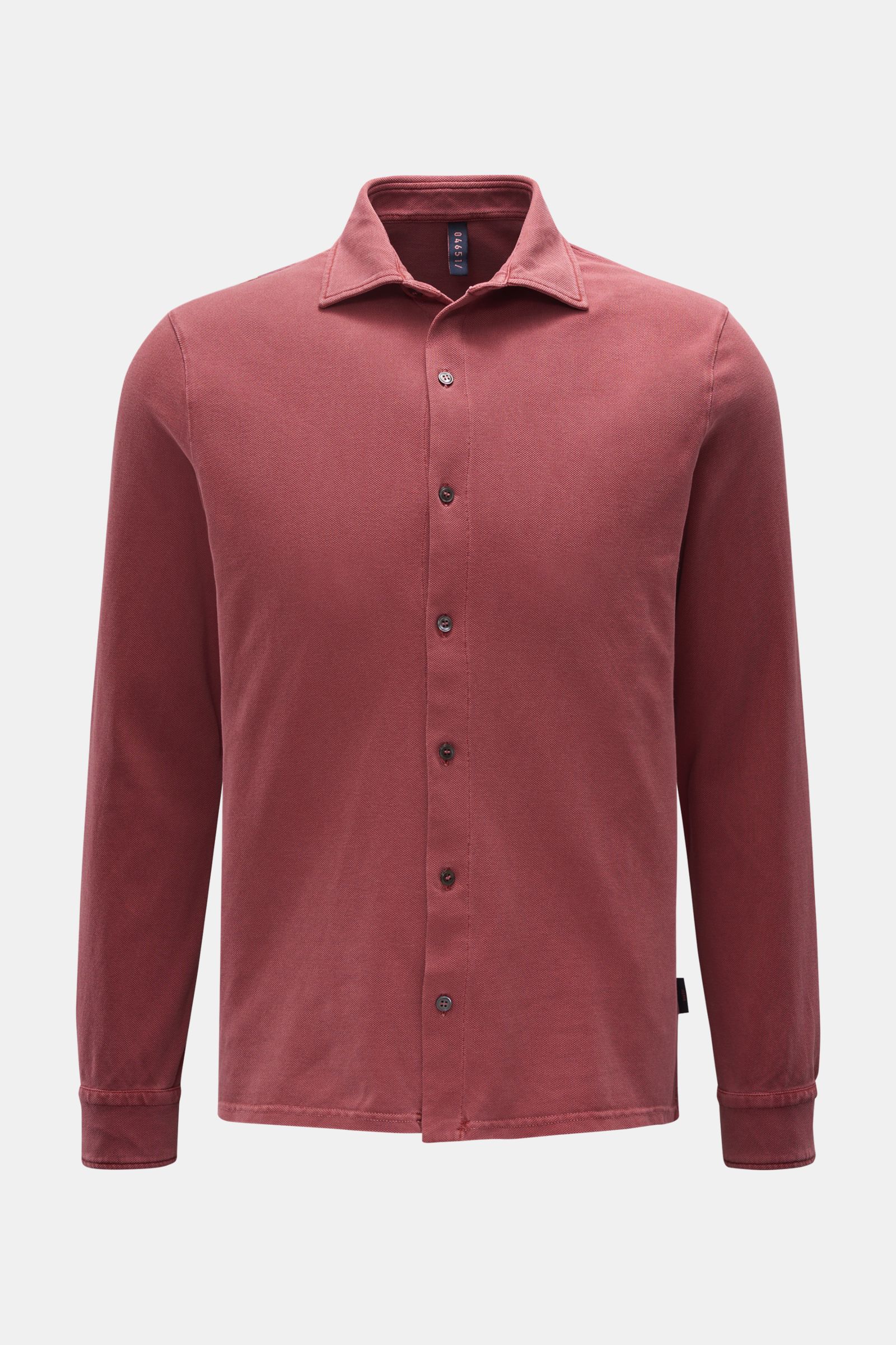 04651/ A trip in a bag Piqué-Hemd rotbraun