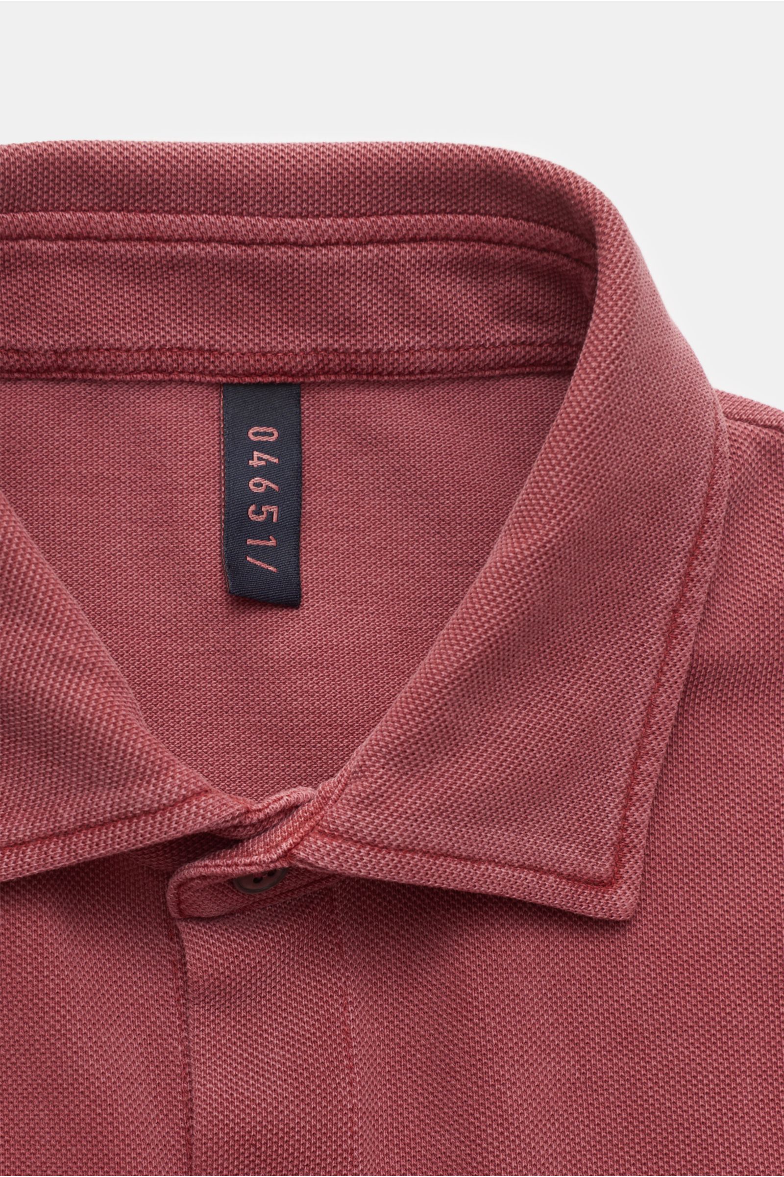 04651/ A trip in a bag Piqué-Hemd rotbraun