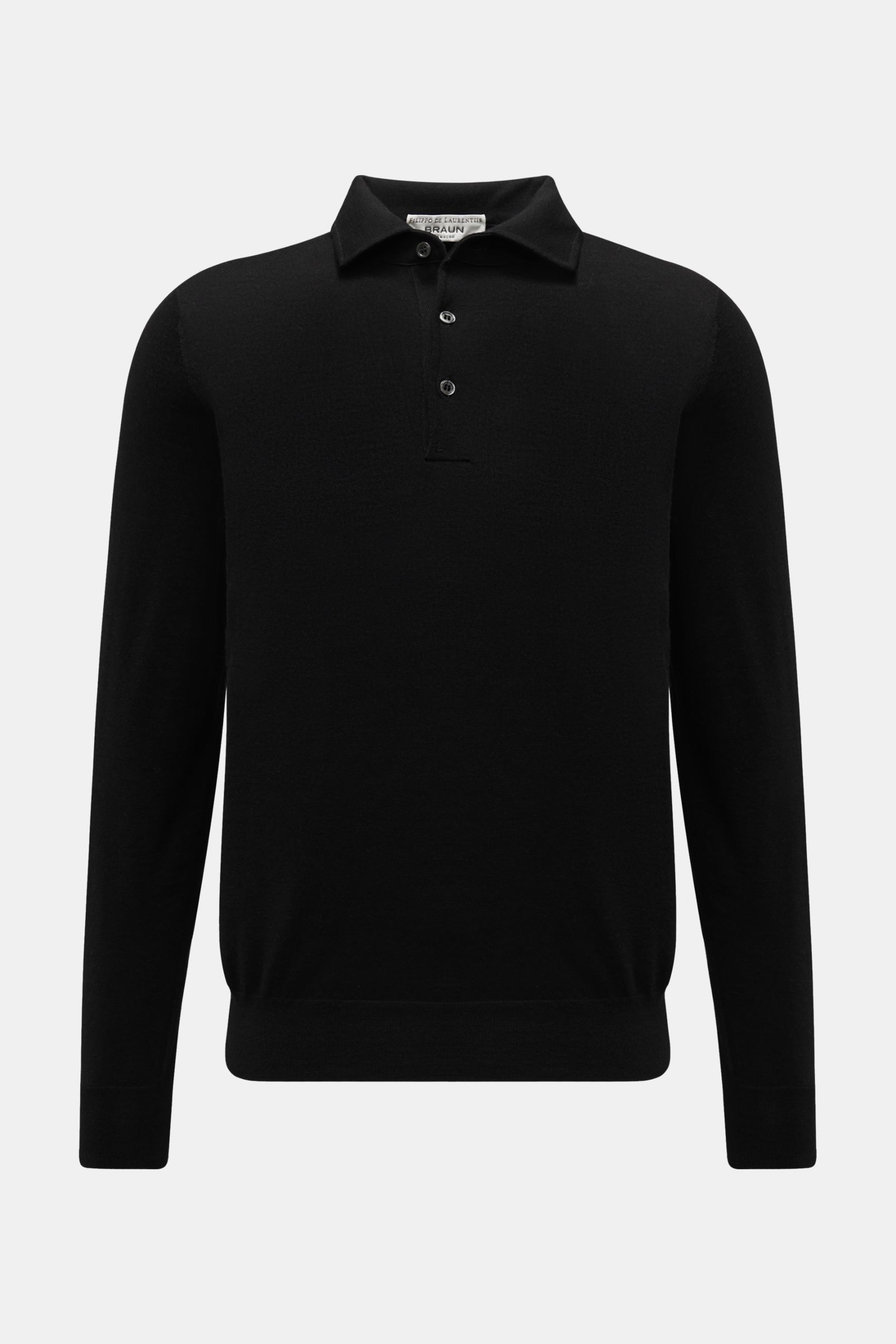 Filippo de Laurentiis Strickpolo schwarz