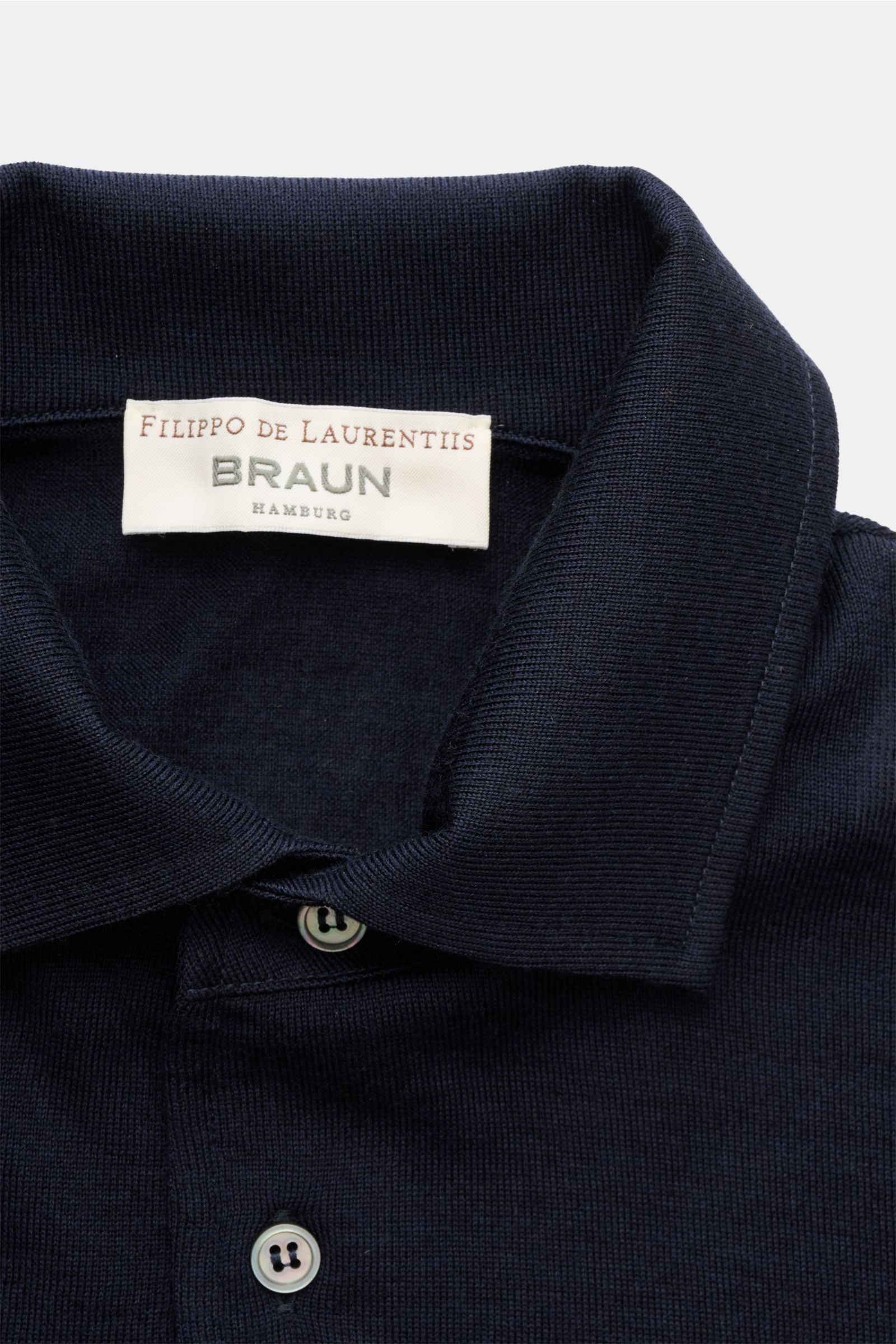 Filippo de Laurentiis Knit polo navy