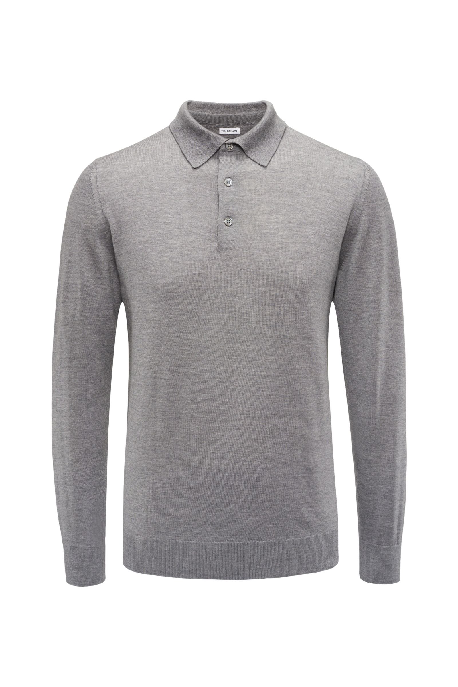 Knitted polo grey