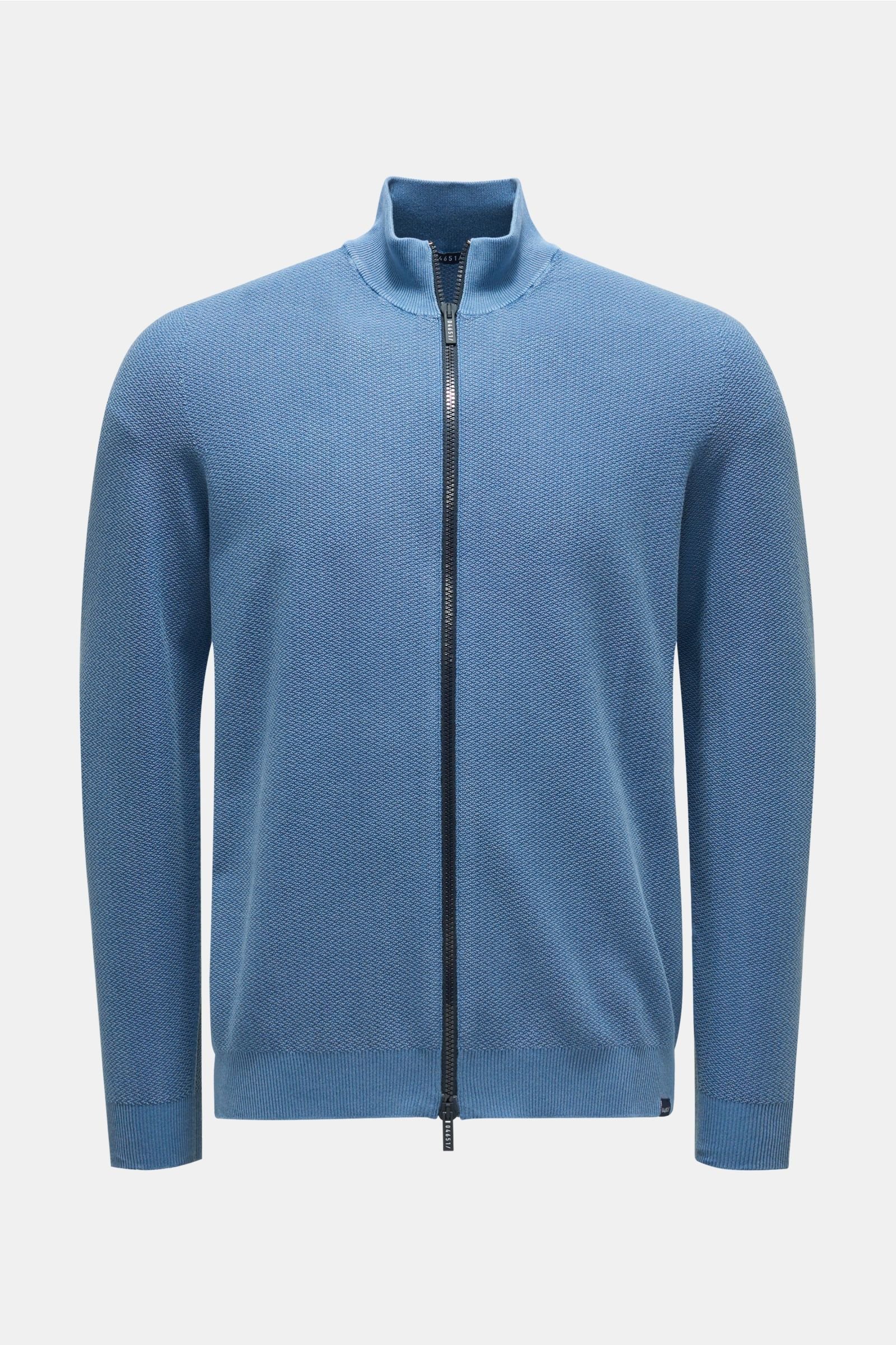 Knit jacket smoky blue