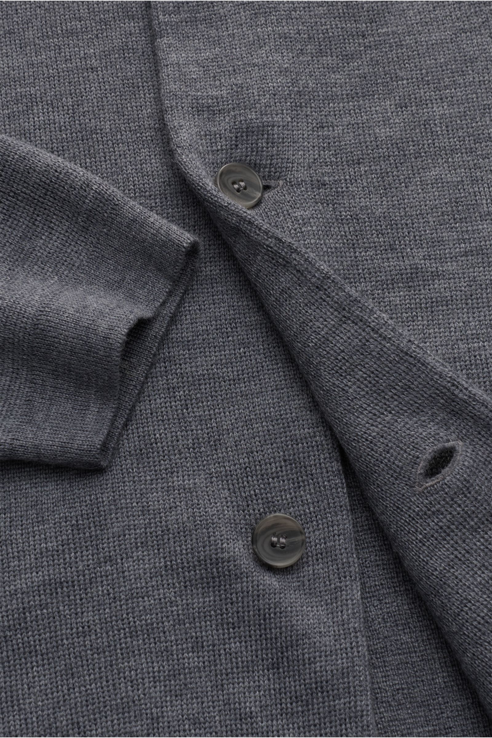 von Braun Merino Cardigan dunkelgrau