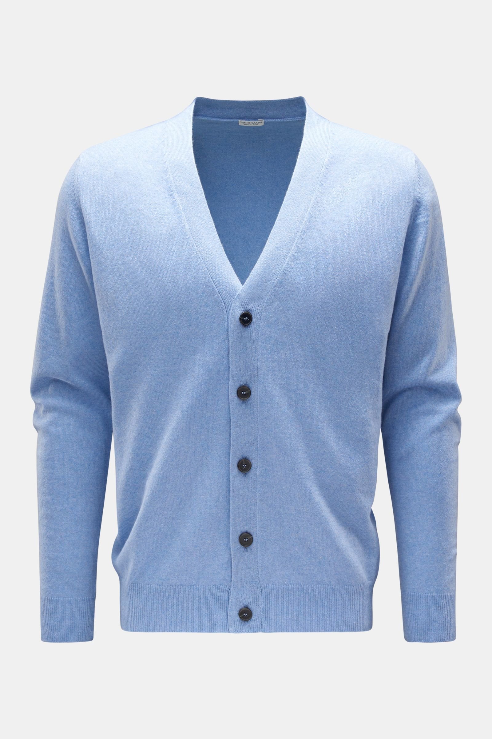 Cashmere cardigan light blue