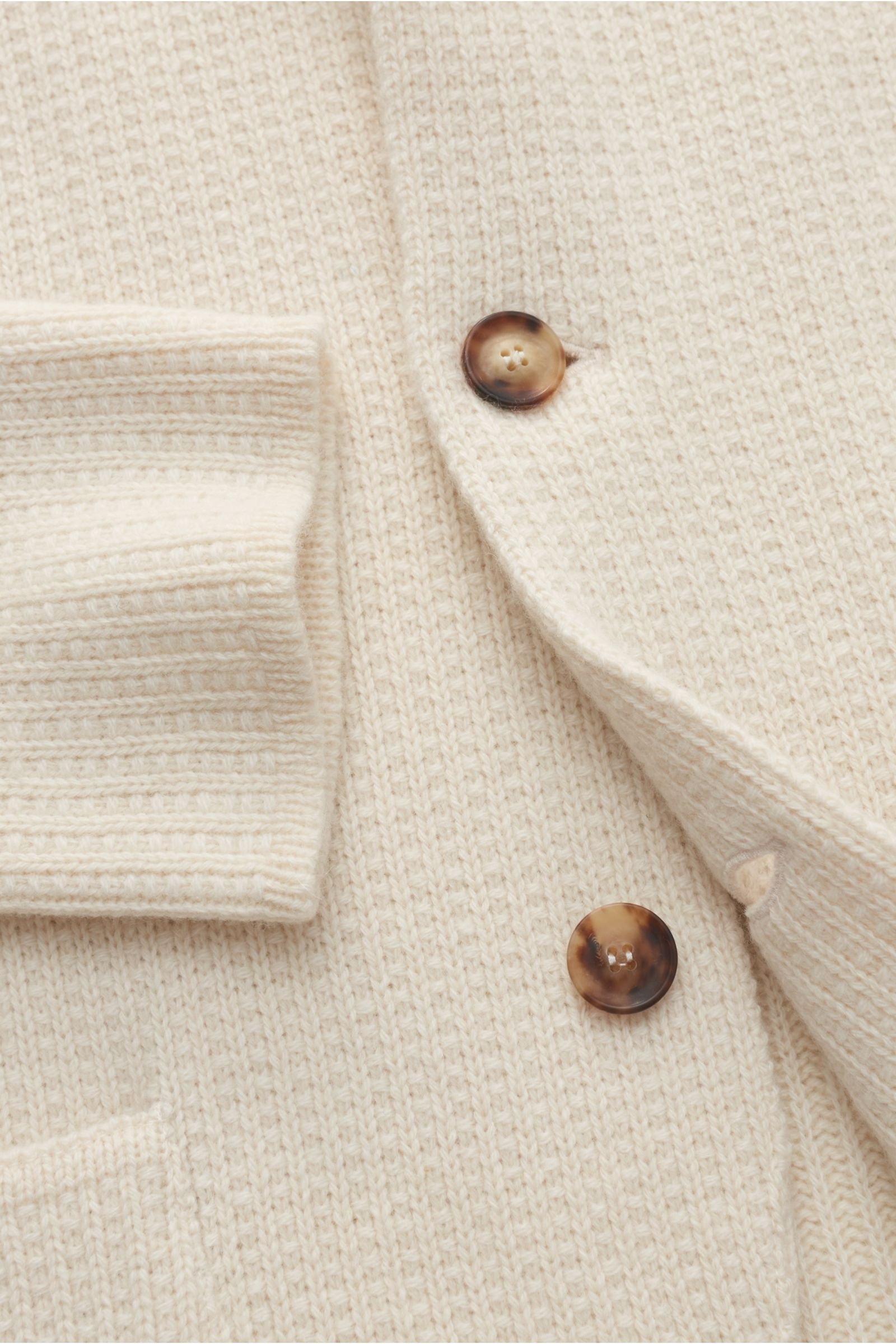 LARDINI cashmere knit blazer cream | BRAUN Hamburg