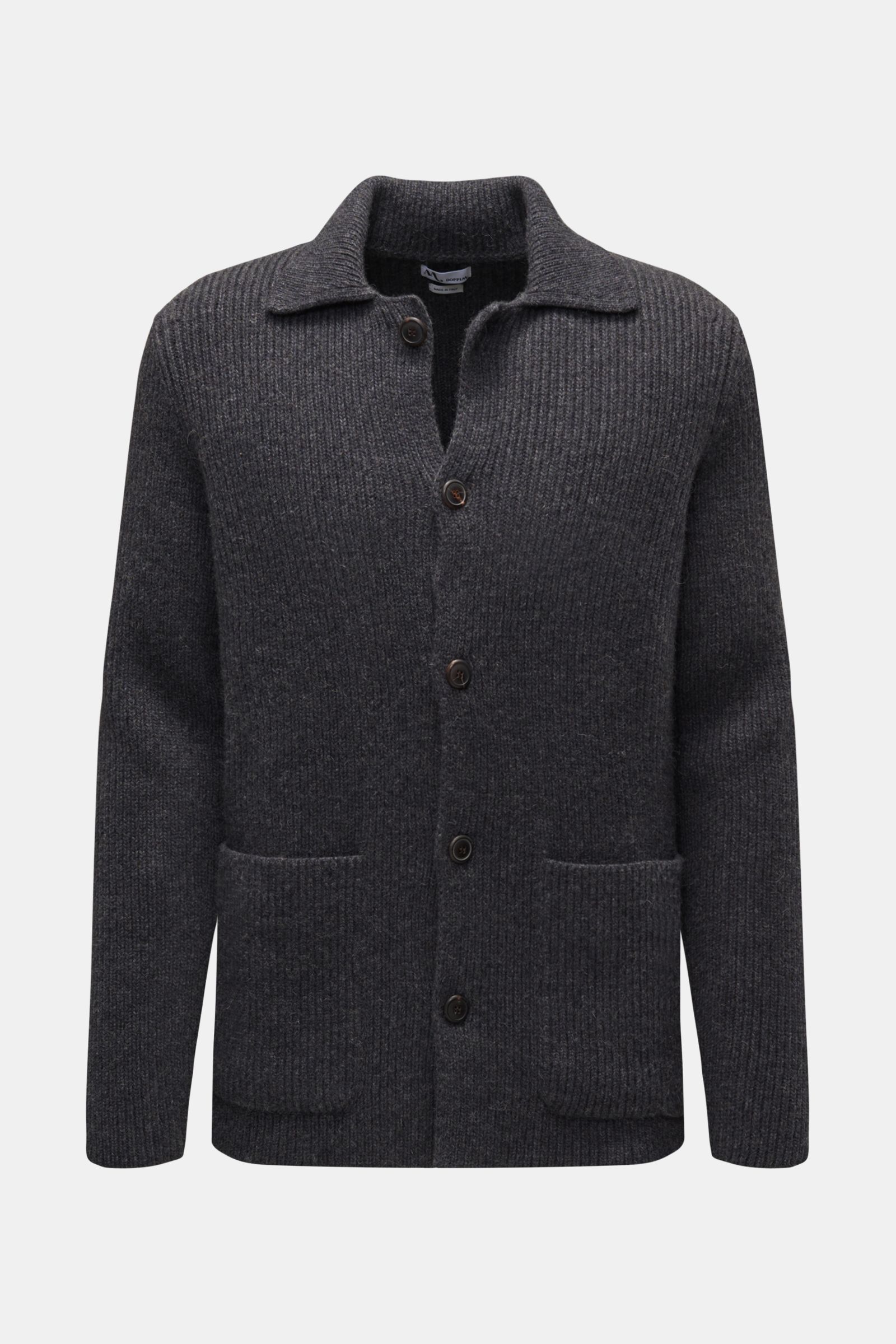 Doppiaa Cardigan 'AAmone' dark grey