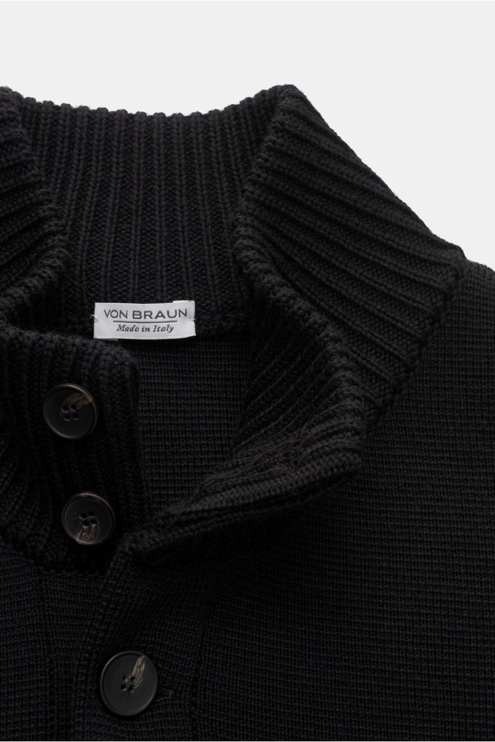 von Braun Merino Cardigan schwarz