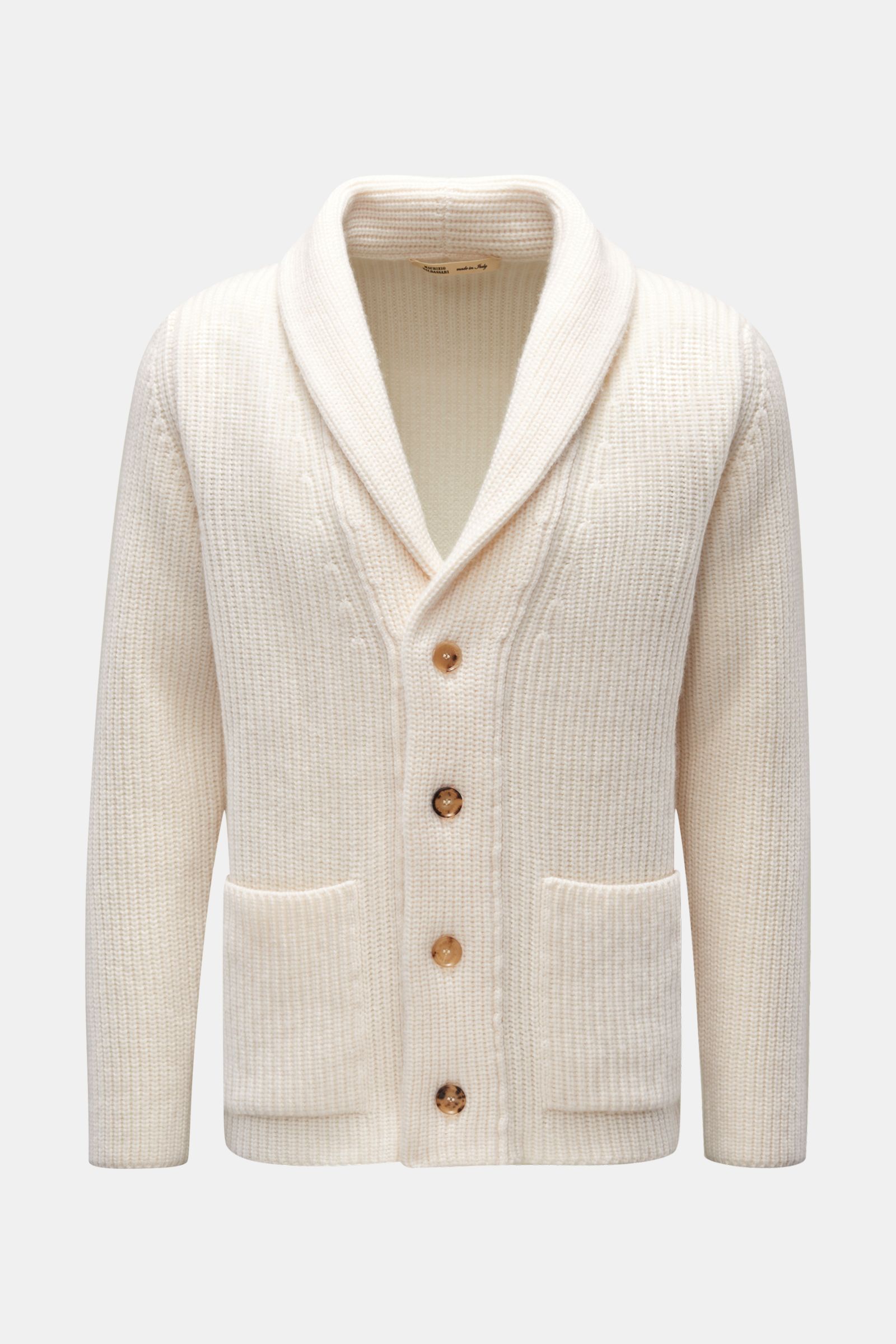 MAURIZIO BALDASSARI cashmere cardigan cream | BRAUN Hamburg