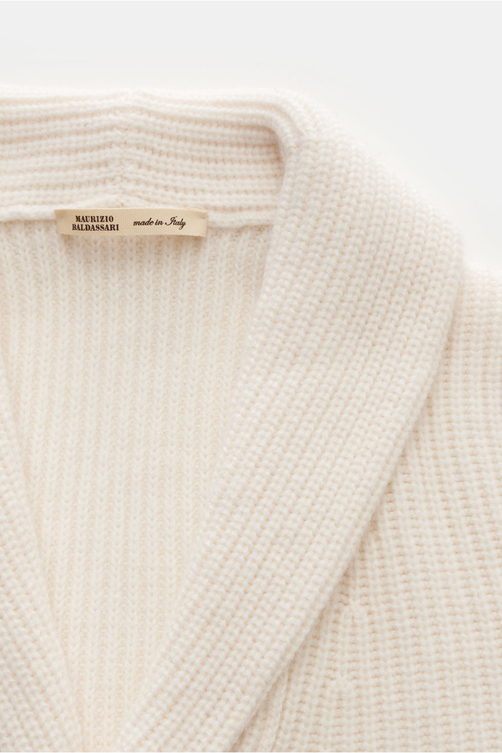 Maurizio Baldassari Cashmere Cardigan creme
