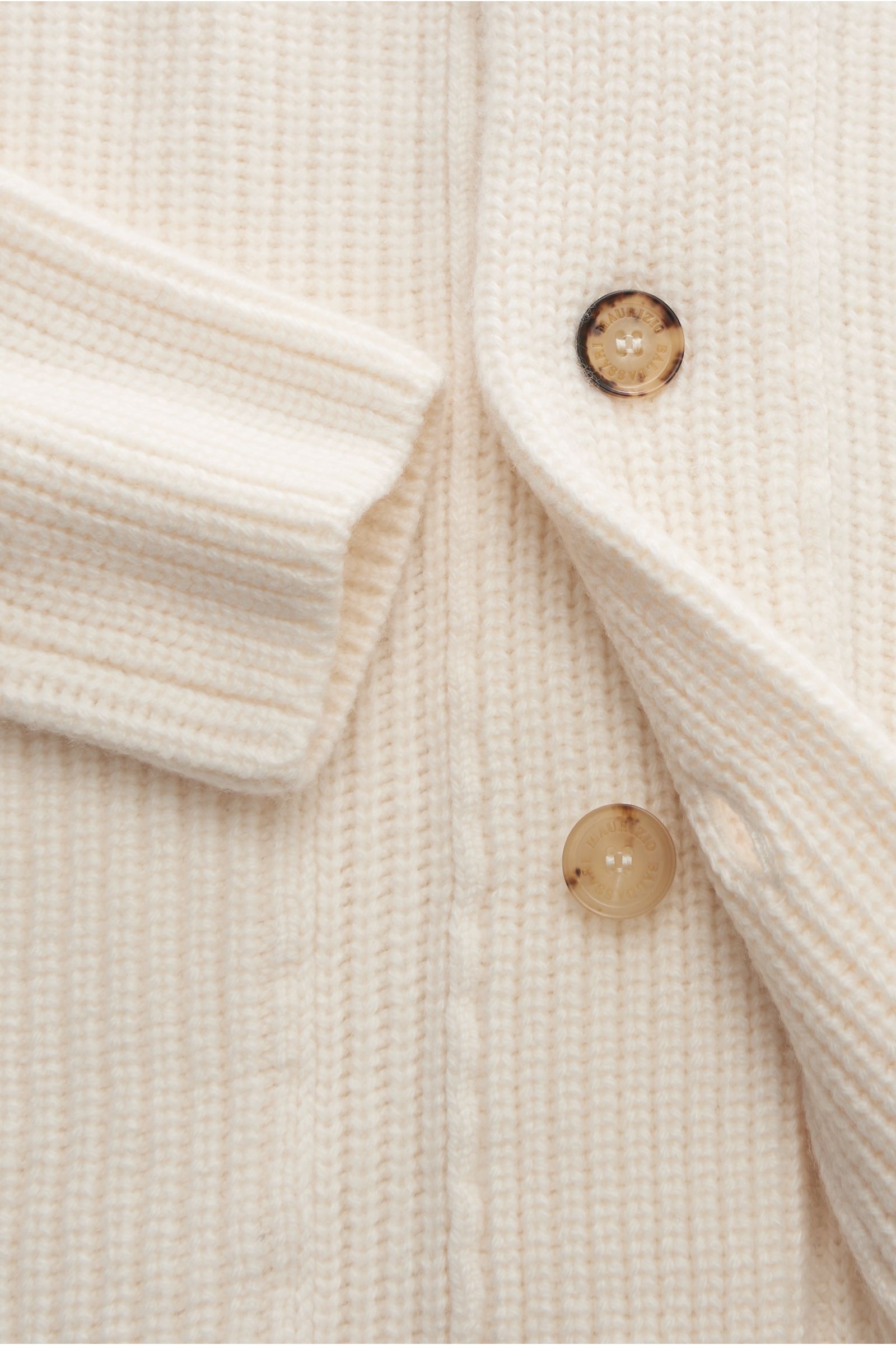 Maurizio Baldassari Cashmere Cardigan creme