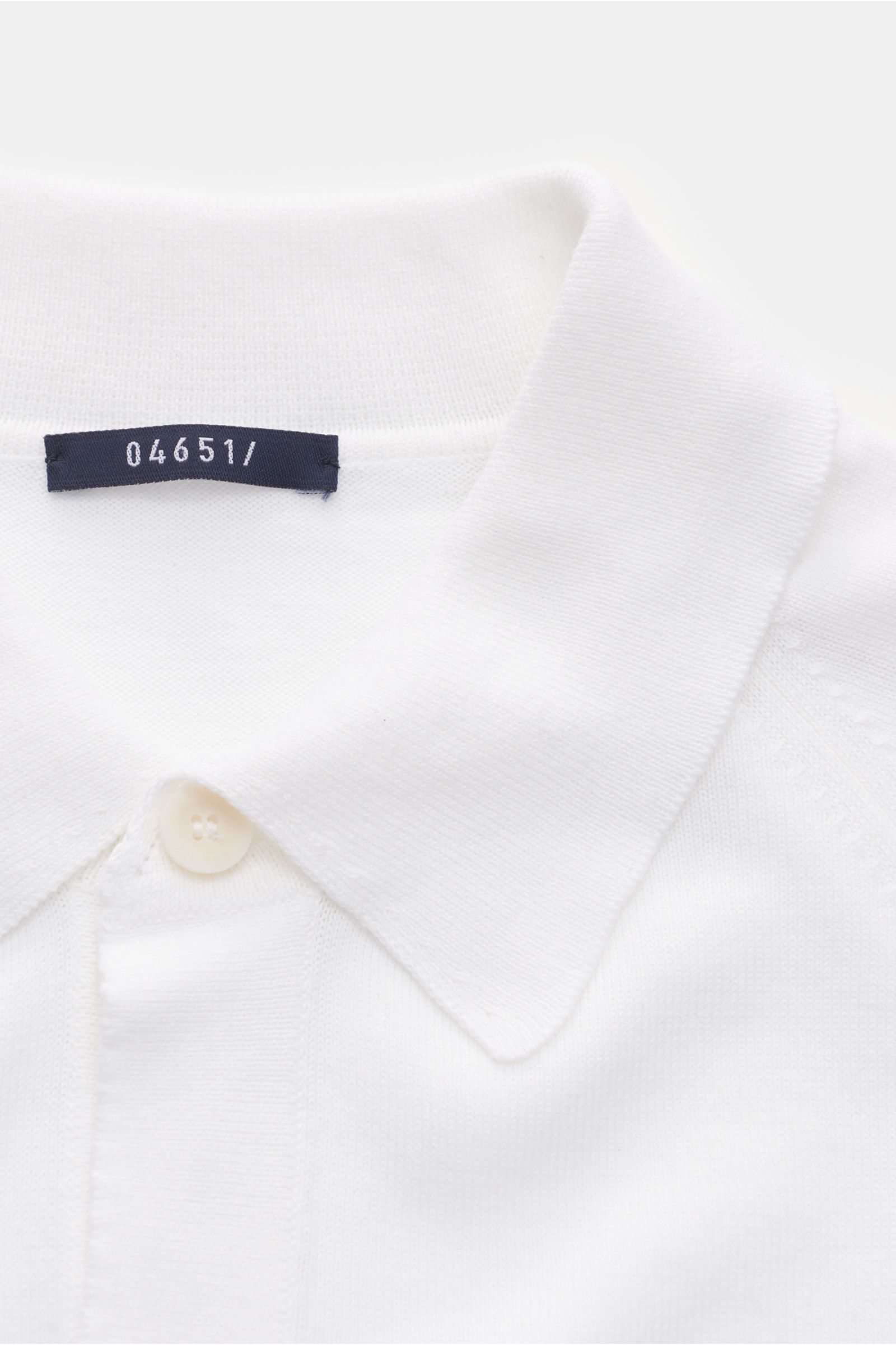 04651/ A trip in a bag Kurzarm-Strickhemd 'Foggy Shirt' weiß
