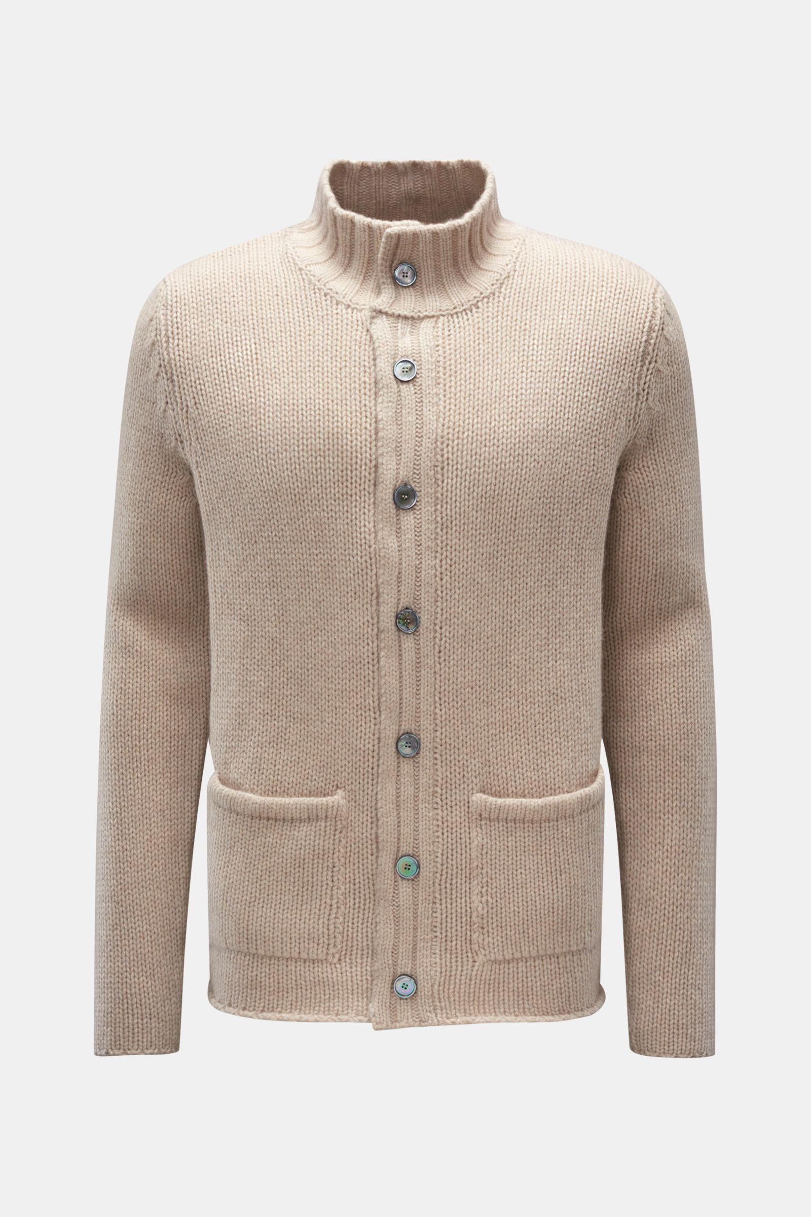 04651/ A trip in a bag Cashmere Cardigan beige