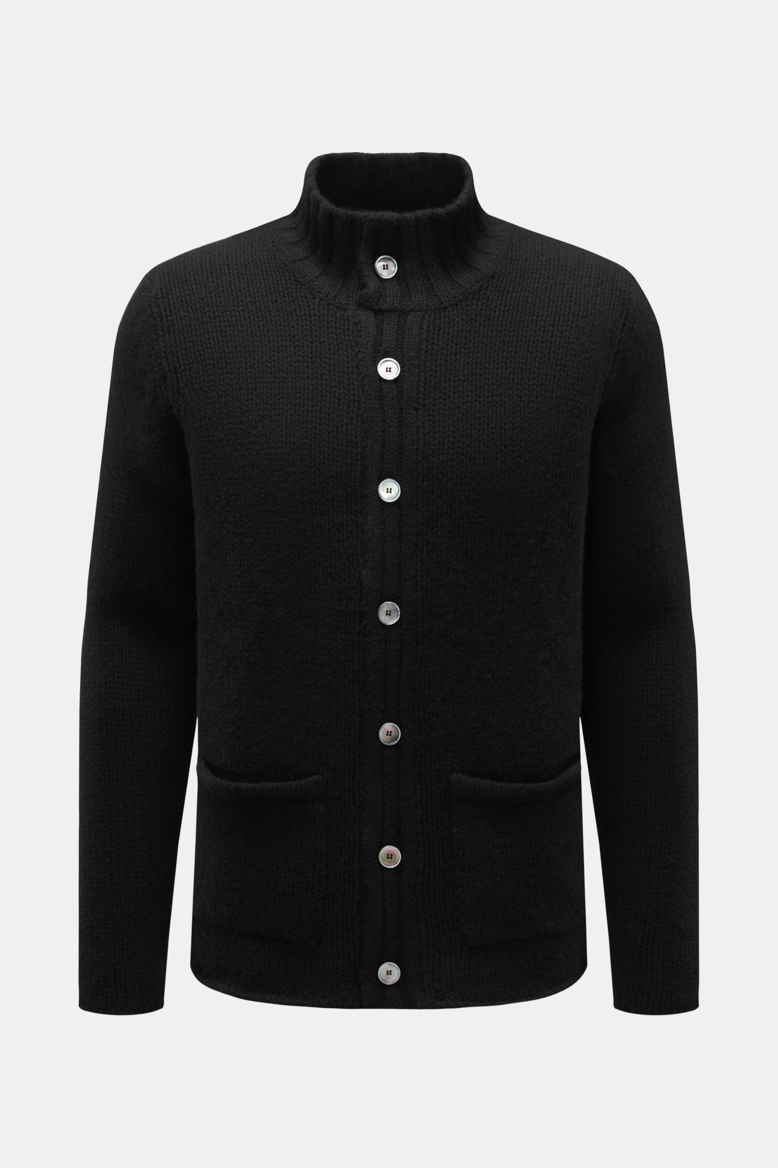 04651/ A trip in a bag Cashmere Cardigan schwarz