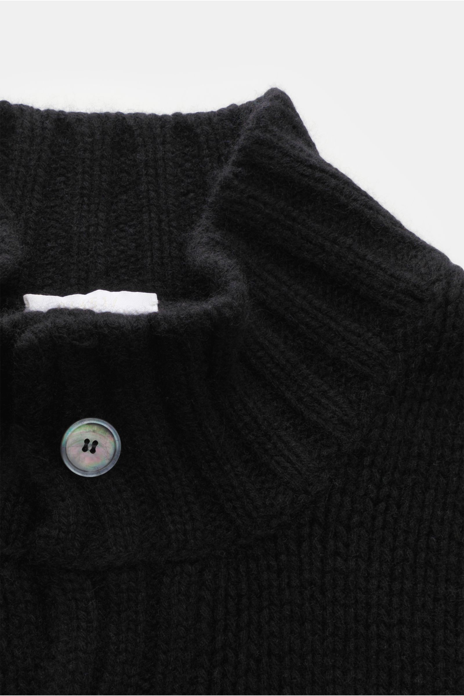 04651/ A trip in a bag Cashmere Cardigan schwarz