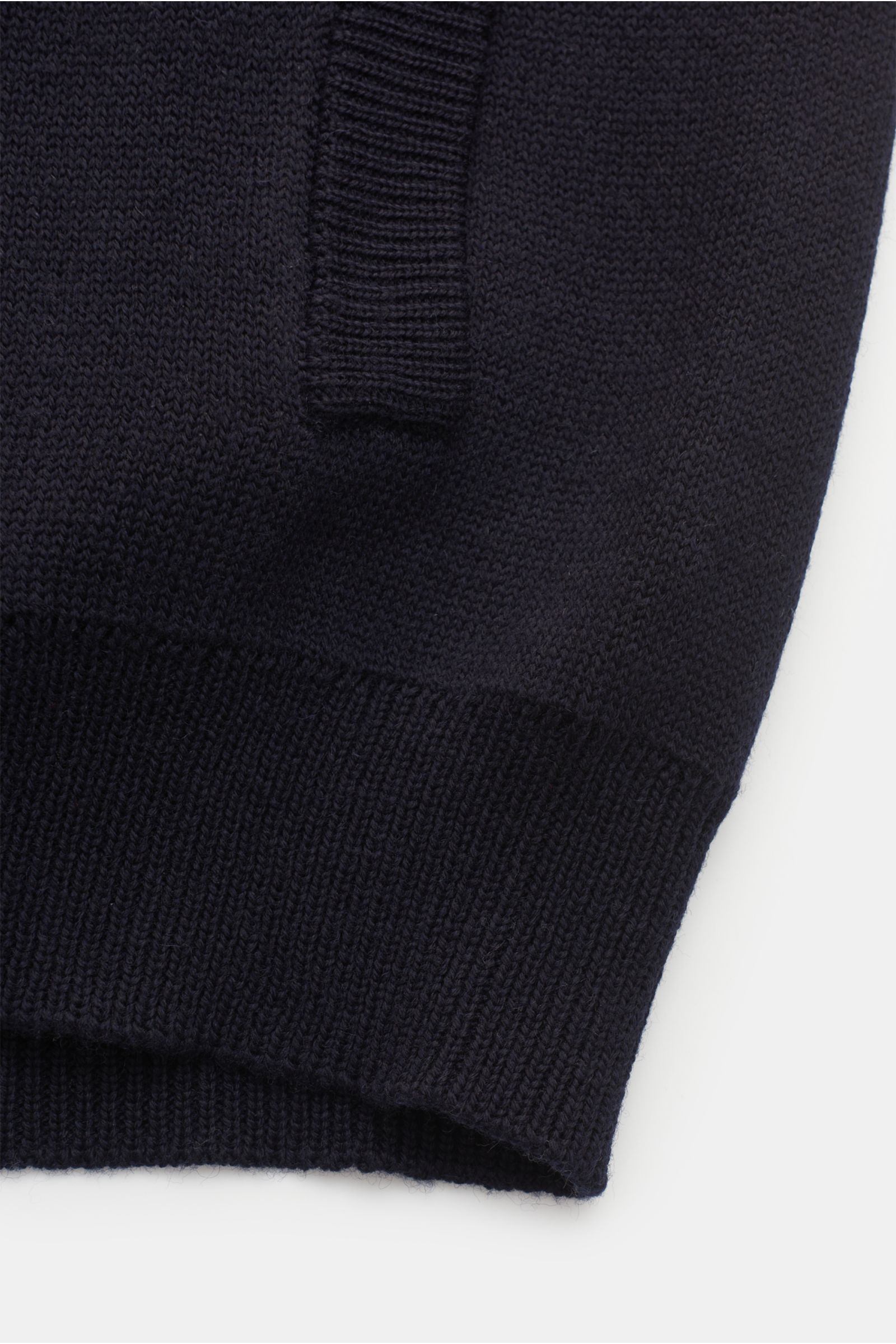 04651/ A trip in a bag Cardigan 'Outdoor Hooded cardigan' navy/cream