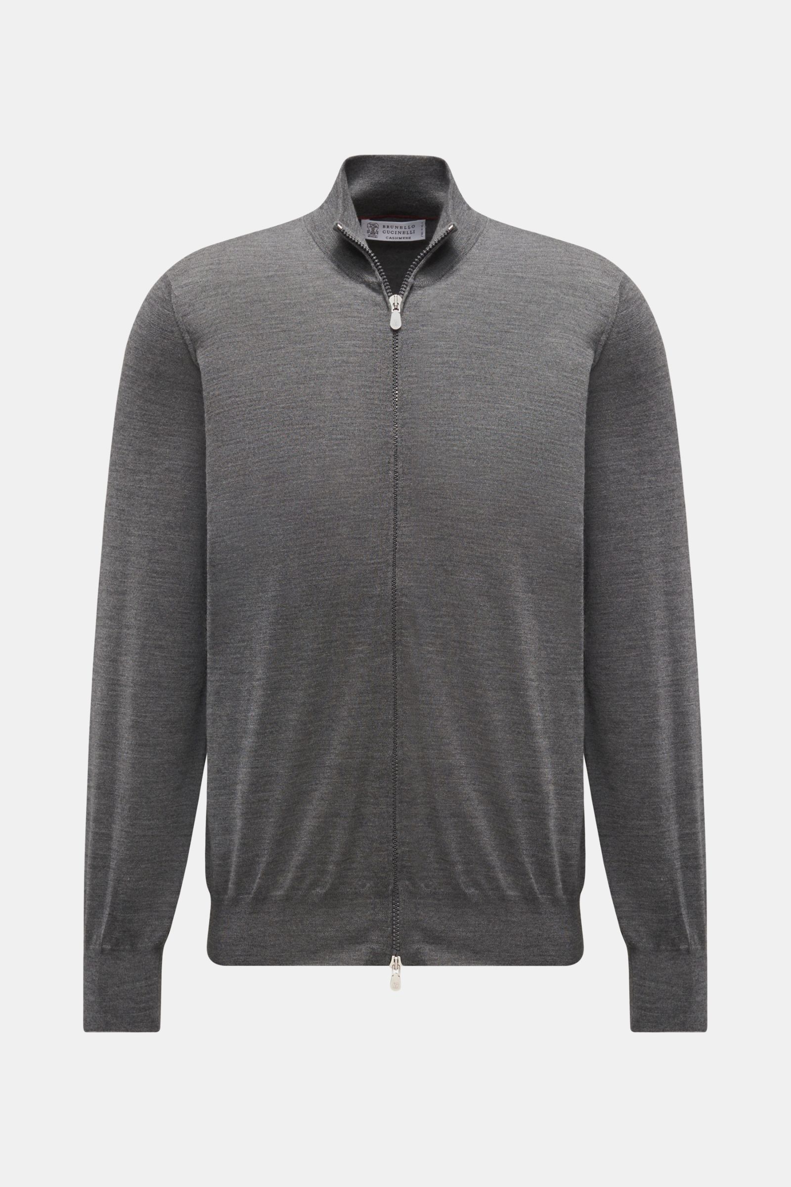BRUNELLO CUCINELLI cardigan dark grey mottled | BRAUN Hamburg