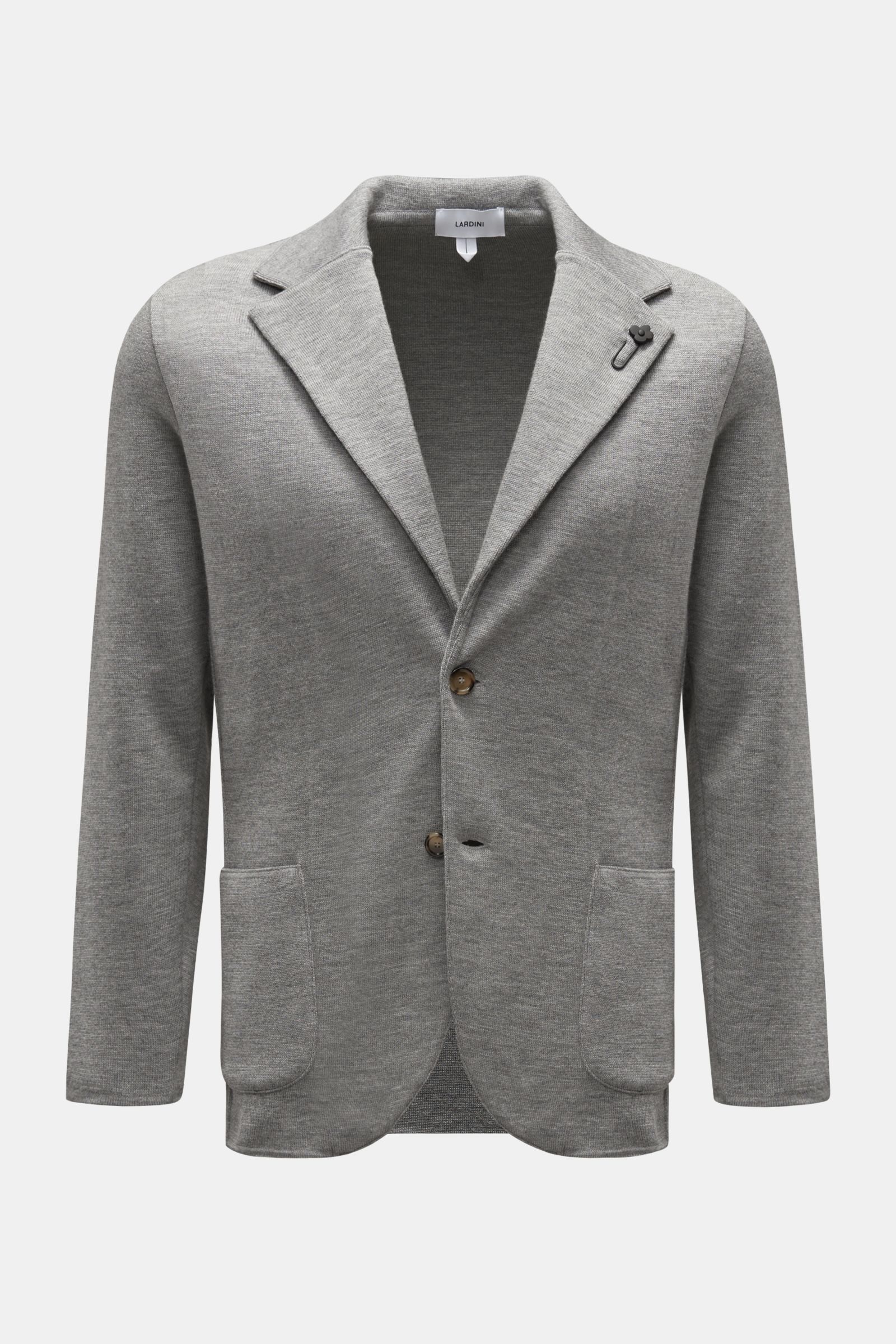 Lardini Strickblazer grau meliert