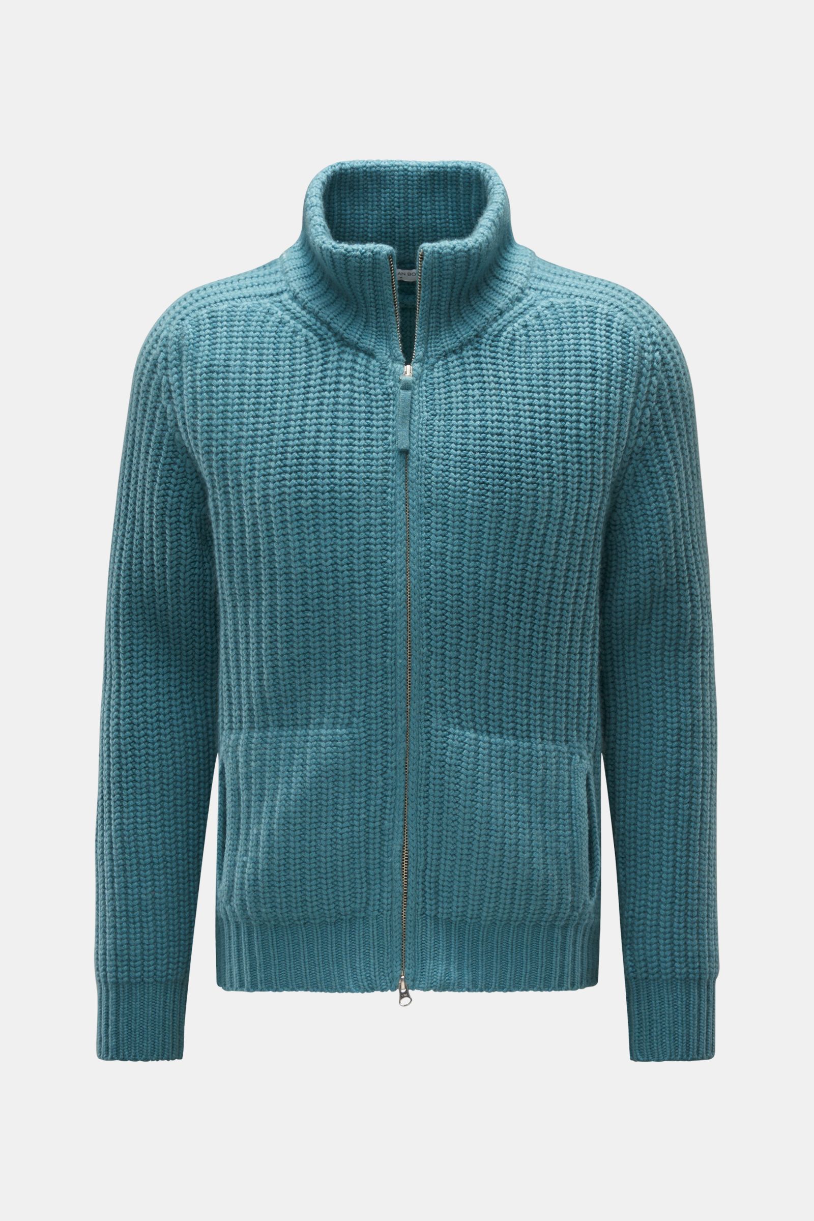 STEPHAN BOYA cashmere cardigan Shaquil turquoise BRAUN Hamburg
