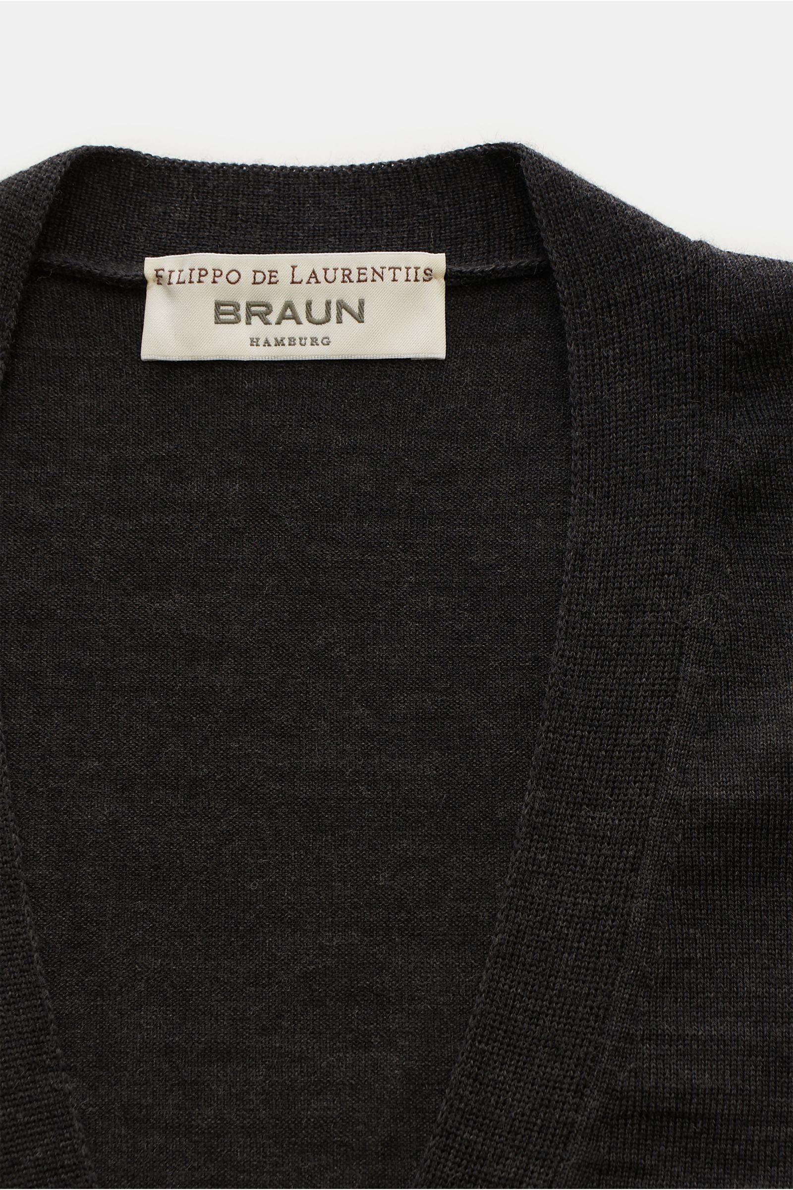 Filippo de Laurentiis Cardigan anthrazit meliert