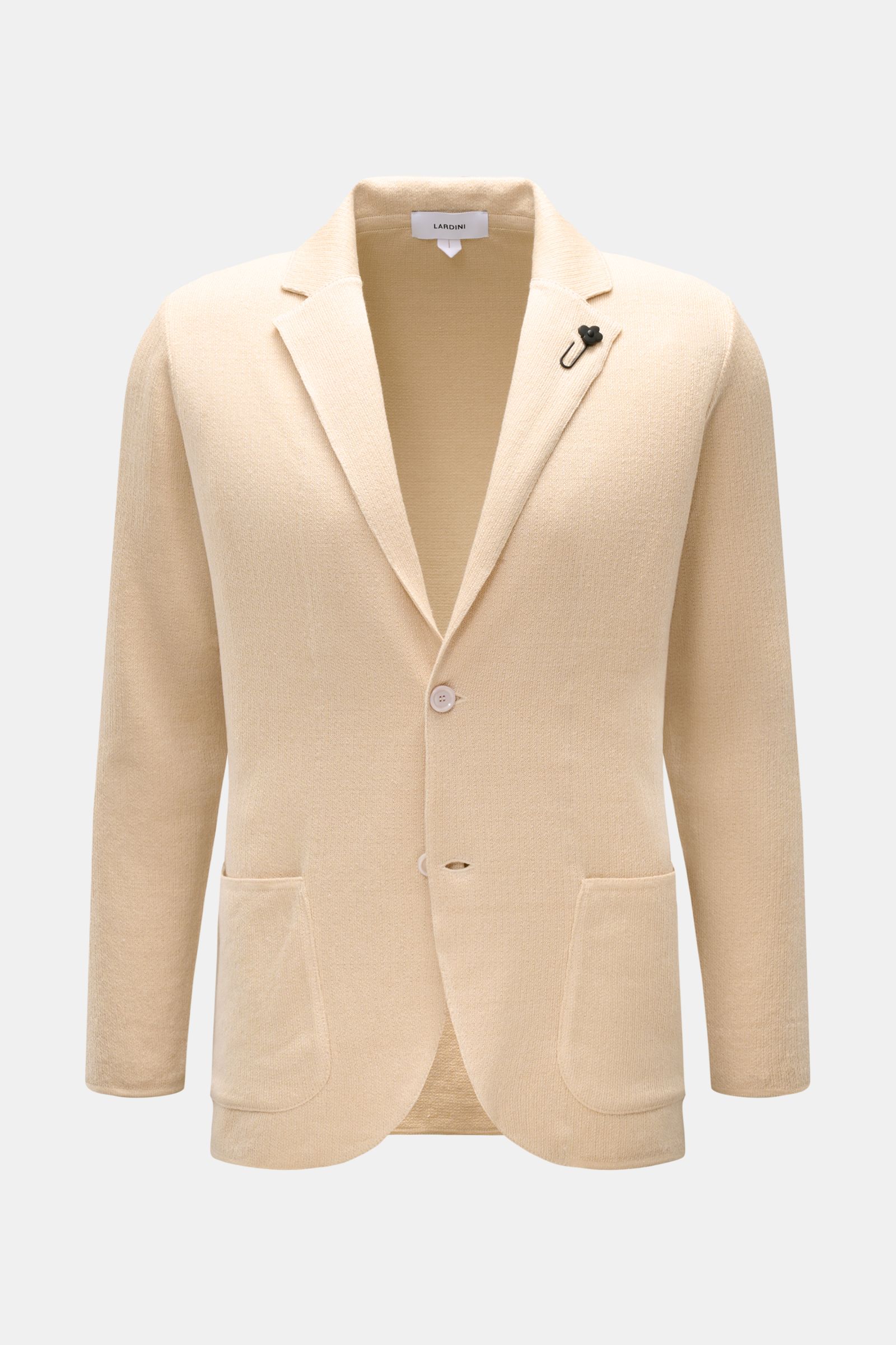 LARDINI knit blazer cream | BRAUN Hamburg