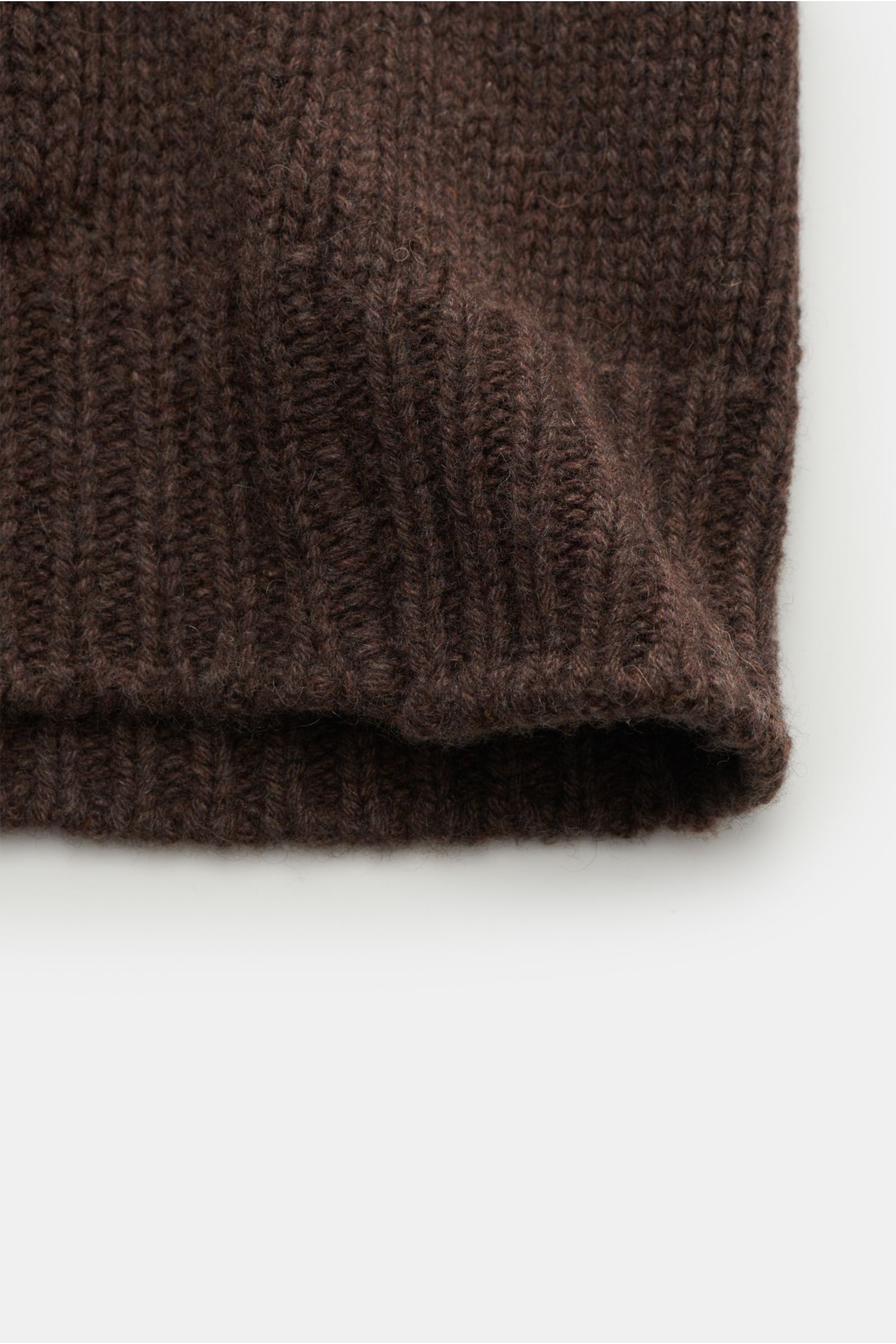 04651/ A trip in a bag Cashmere Cardigan dunkelbraun