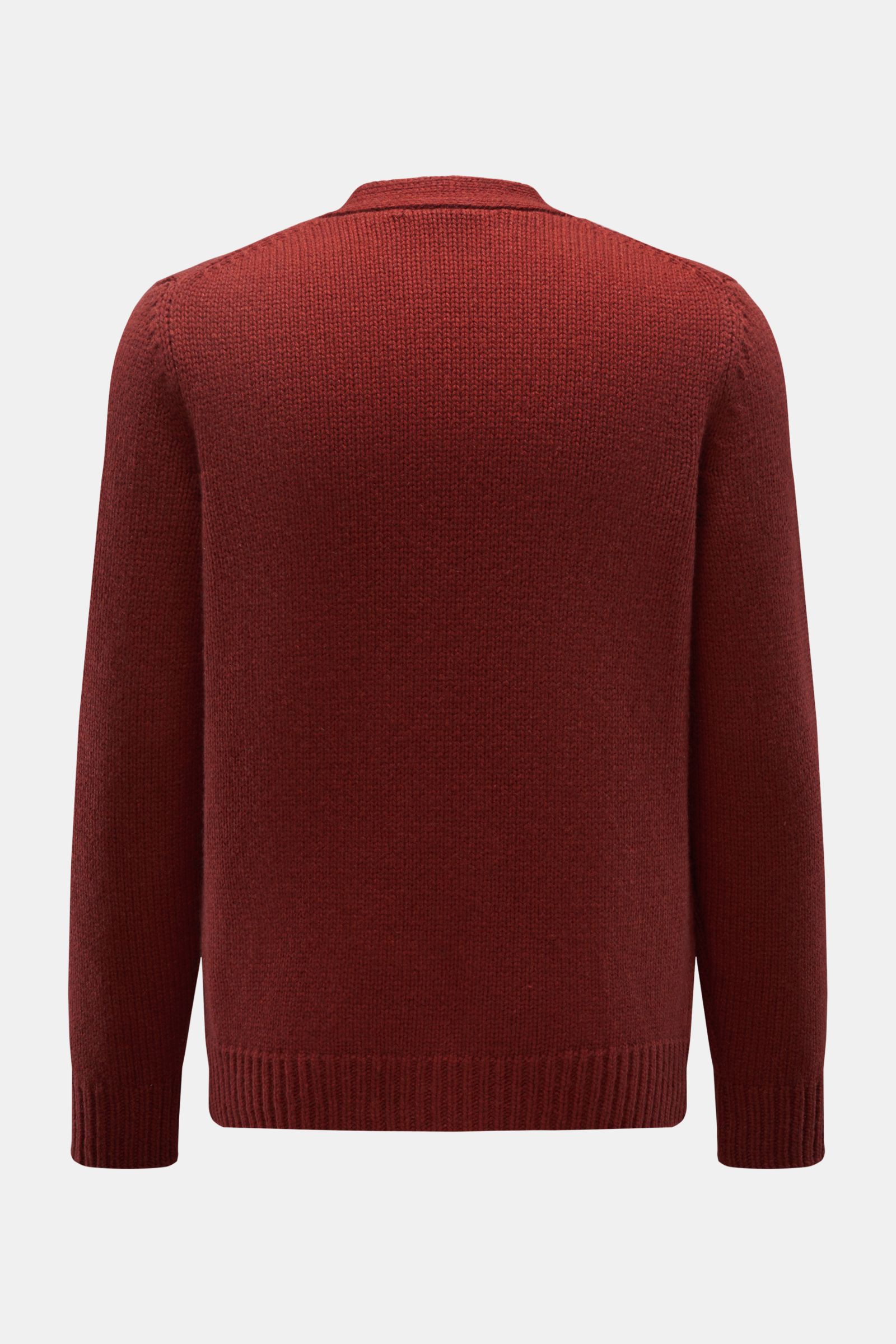 04651/ A trip in a bag Cashmere Cardigan rostbraun